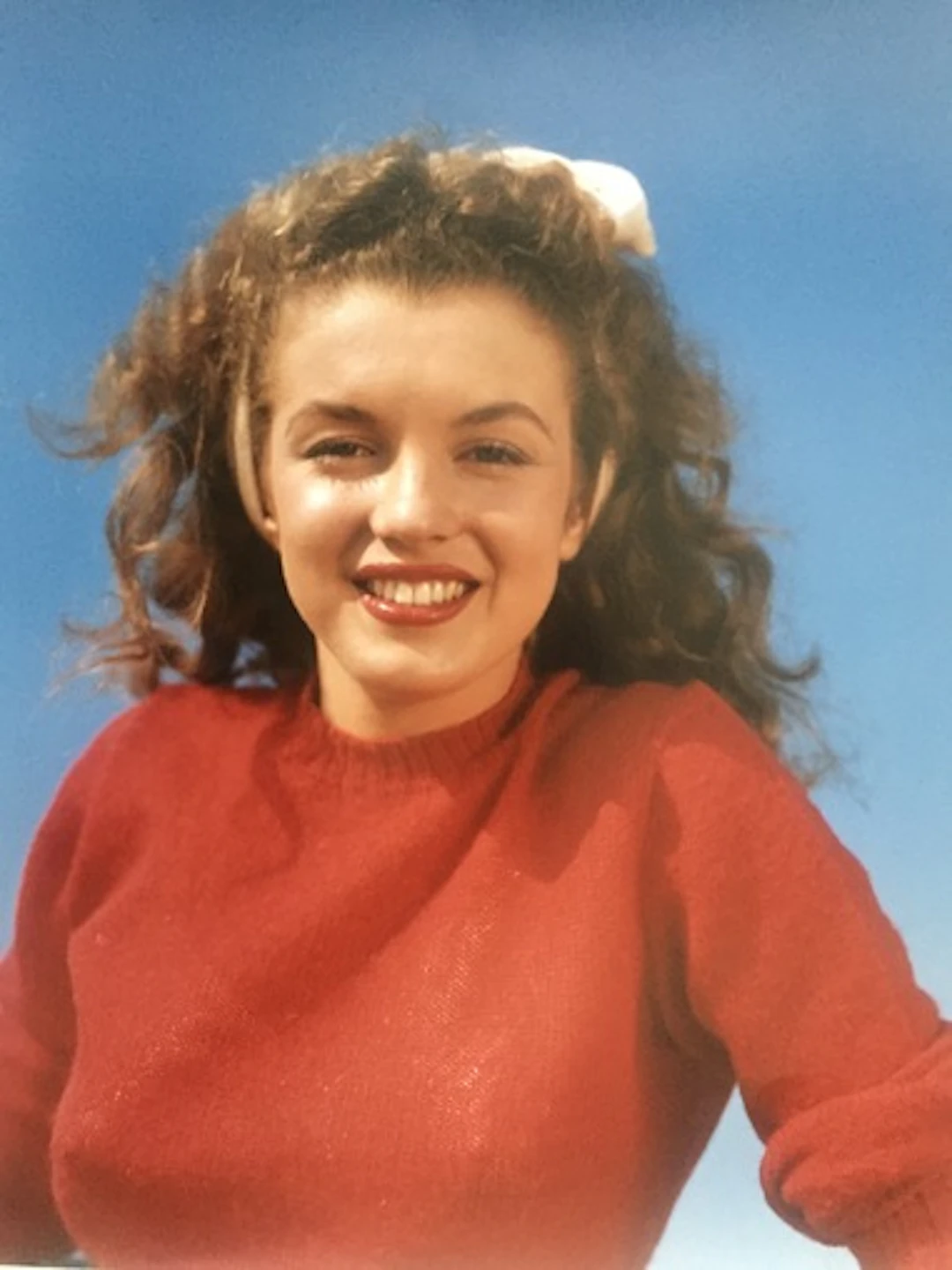 André de Dienes - Norma Jean in red, 1945, Photographie