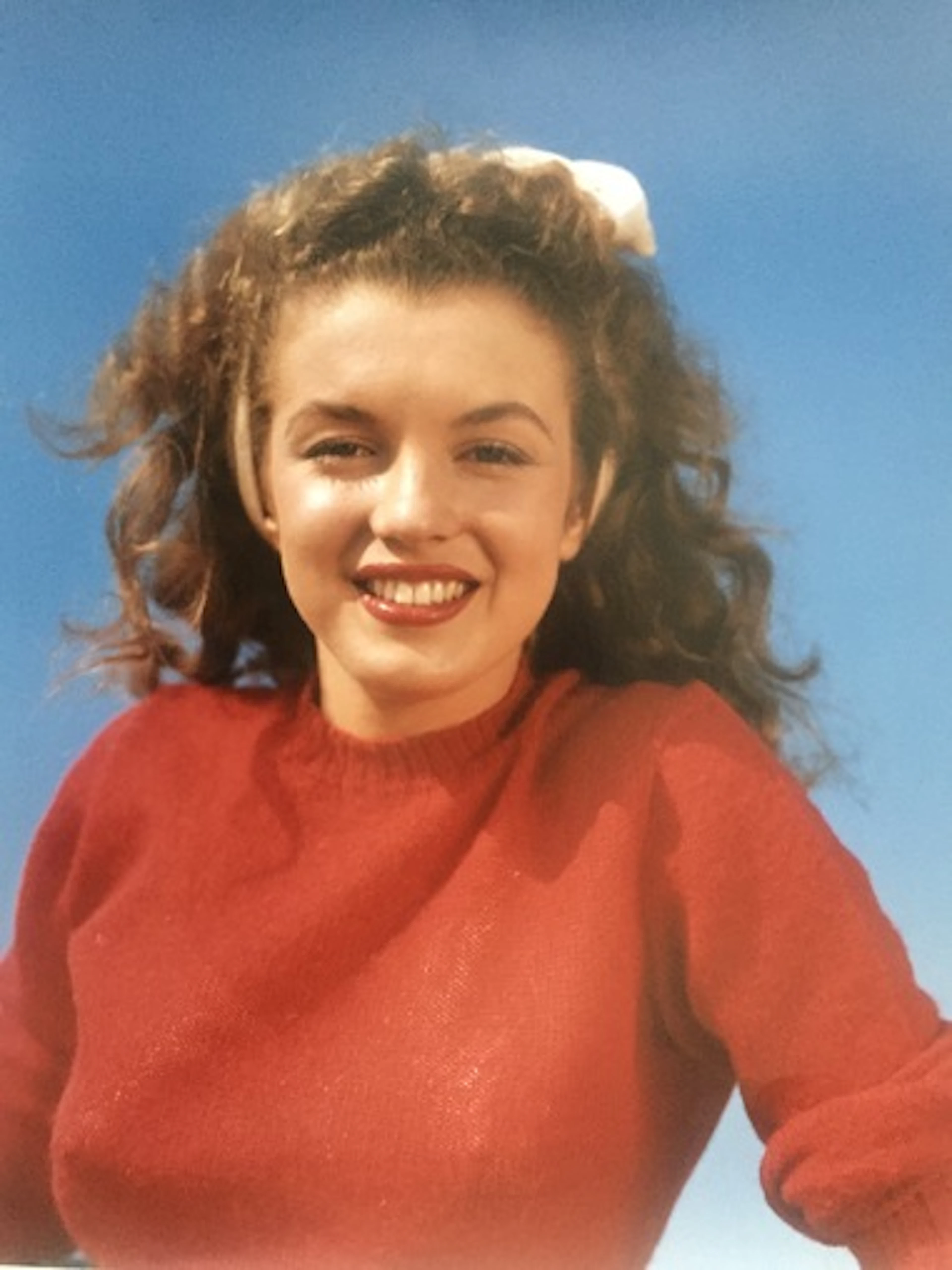 André de Dienes - Norma Jean in red, 1945, Photographie