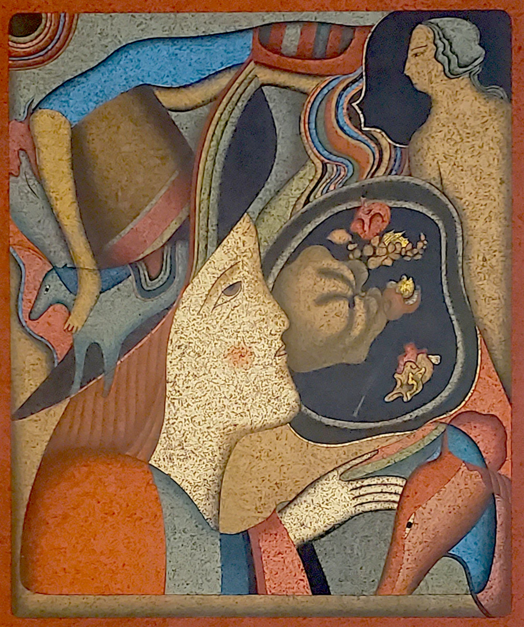 Mikhail Chemiakine, Souvenir de St. Petersbourg, lithographie E.A., 1972
