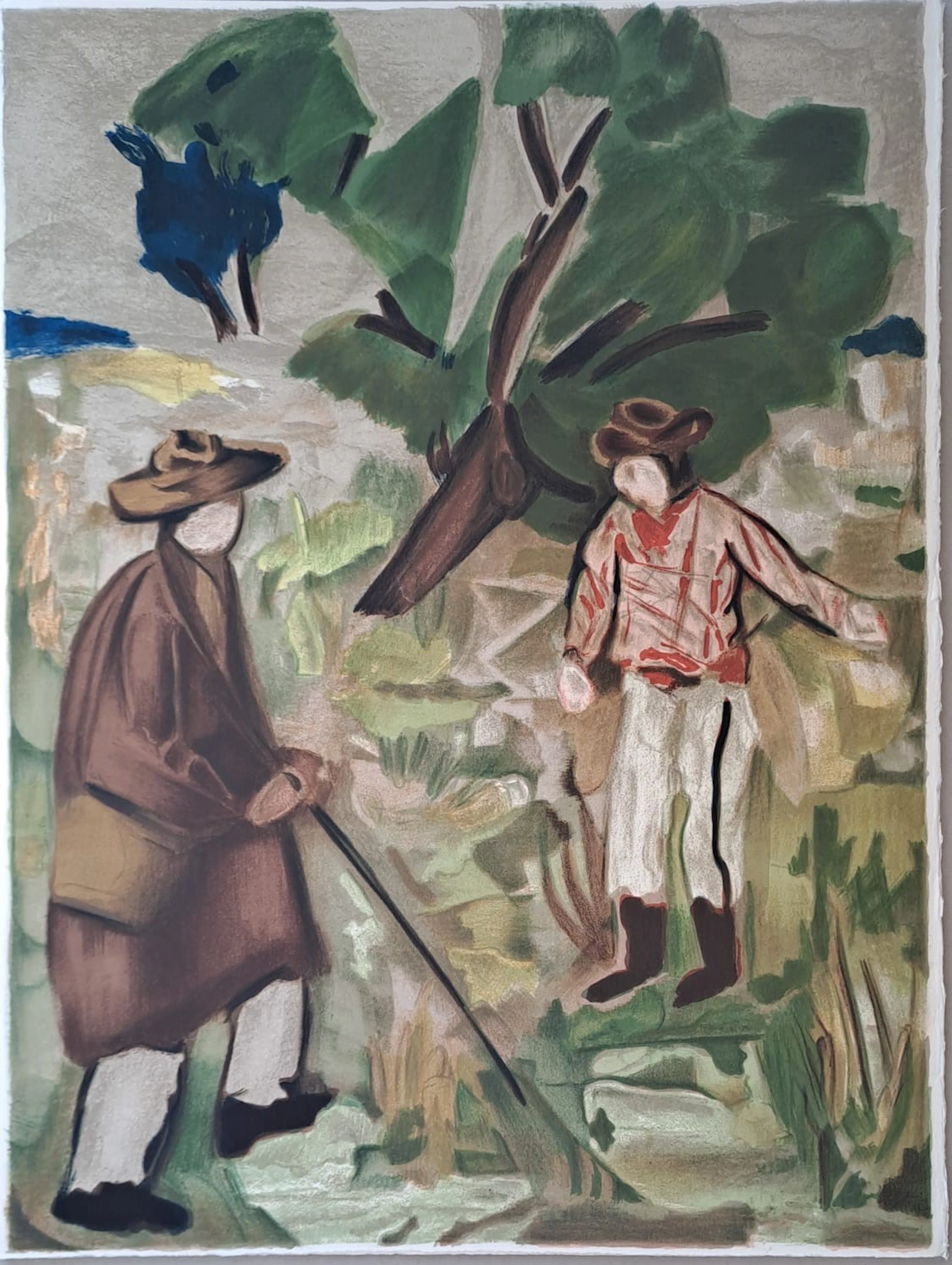 Toussaint d’Orcino - La rencontre - Lithographie originale