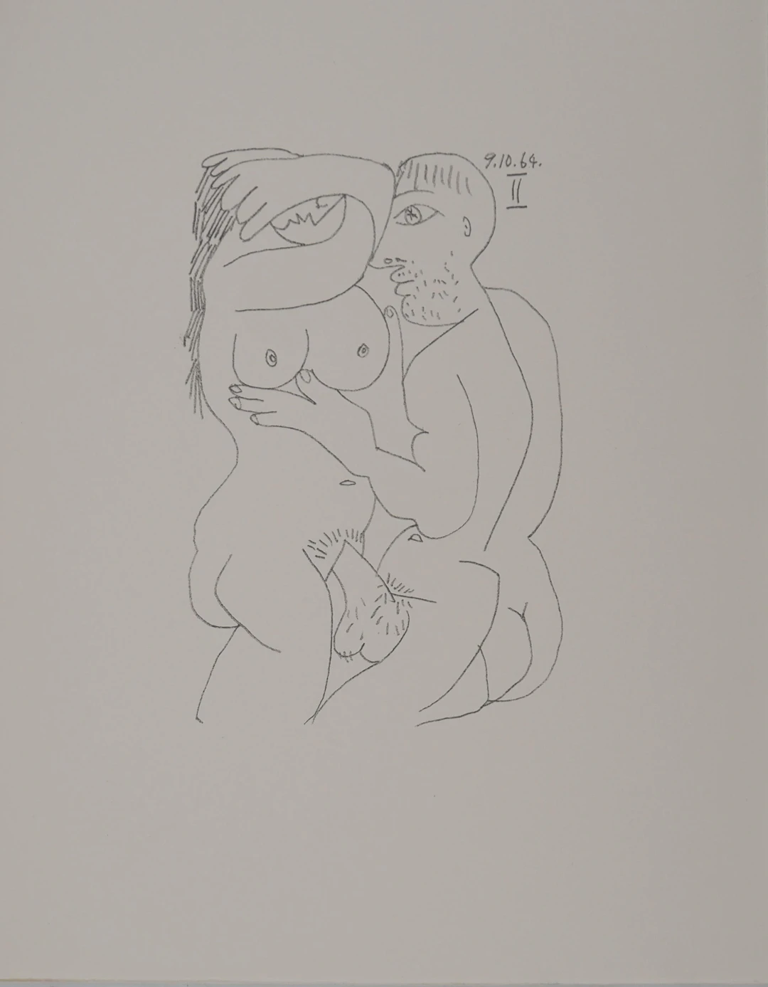 Pablo PICASSO : Le Goût du Bonheur, Intimité cubiste, Lithographie