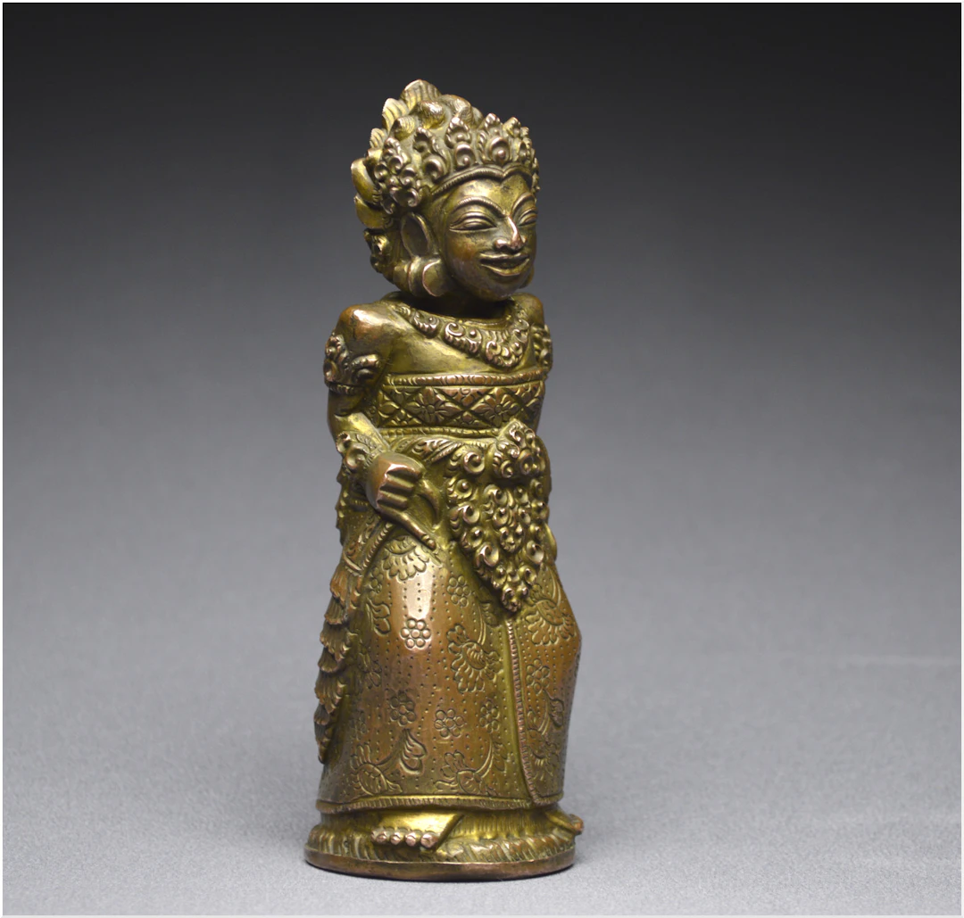 Indonésie, Bali, XVIème - XVIIème siècle, Manche de kriss anthropomorphe