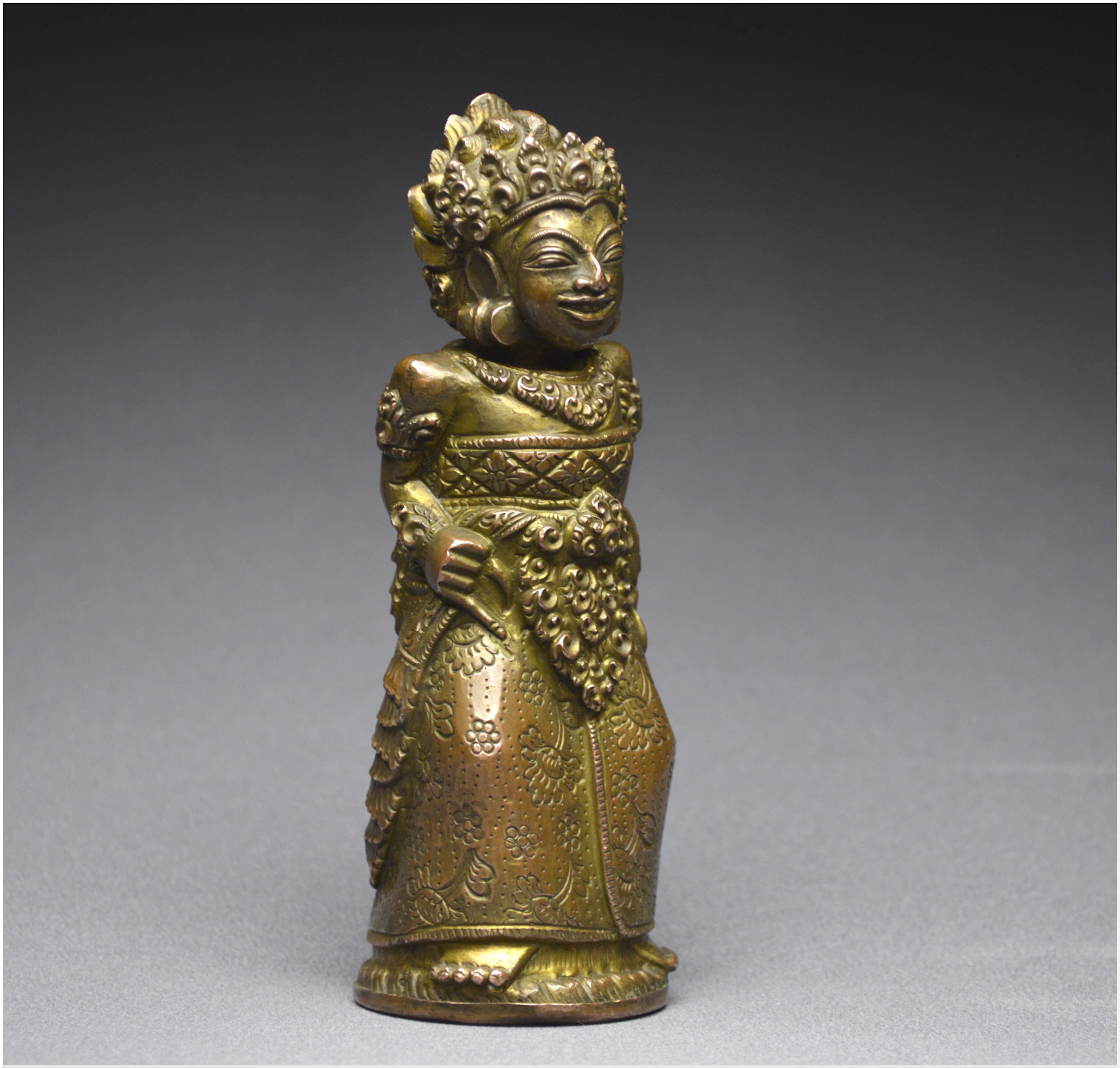 Indonésie, Bali, XVIème - XVIIème siècle, Manche de kriss anthropomorphe