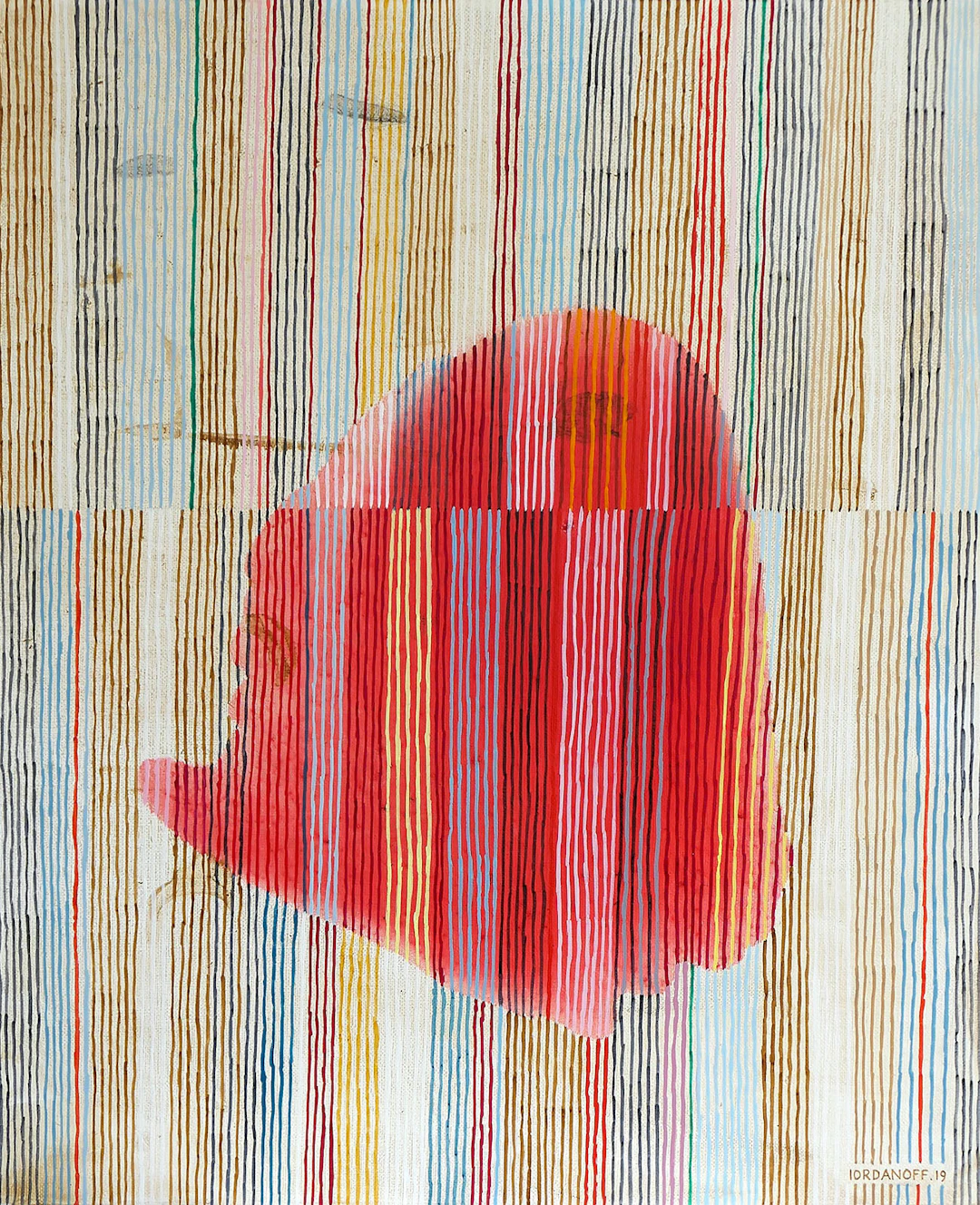 Jérémie IORDANOFF - n°718, 2019 - Huile sur toile