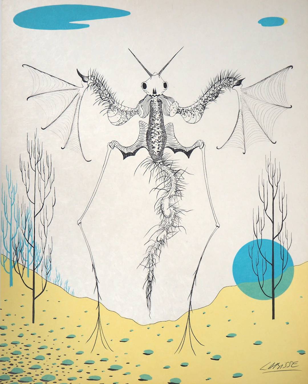 Félix LABISSE : L’Angelot, Lithographie originale, signée