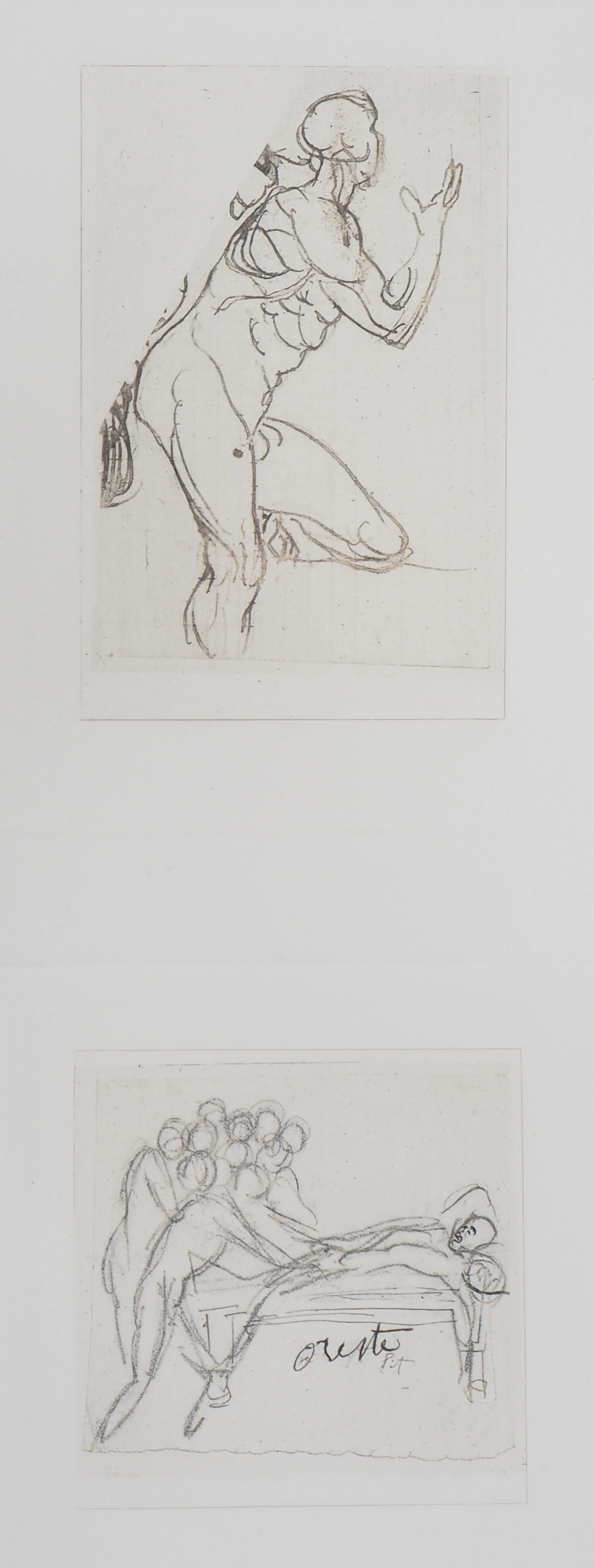 Auguste RODIN (d’après) : Etudes pour la Tragédie - Gravure, 1897