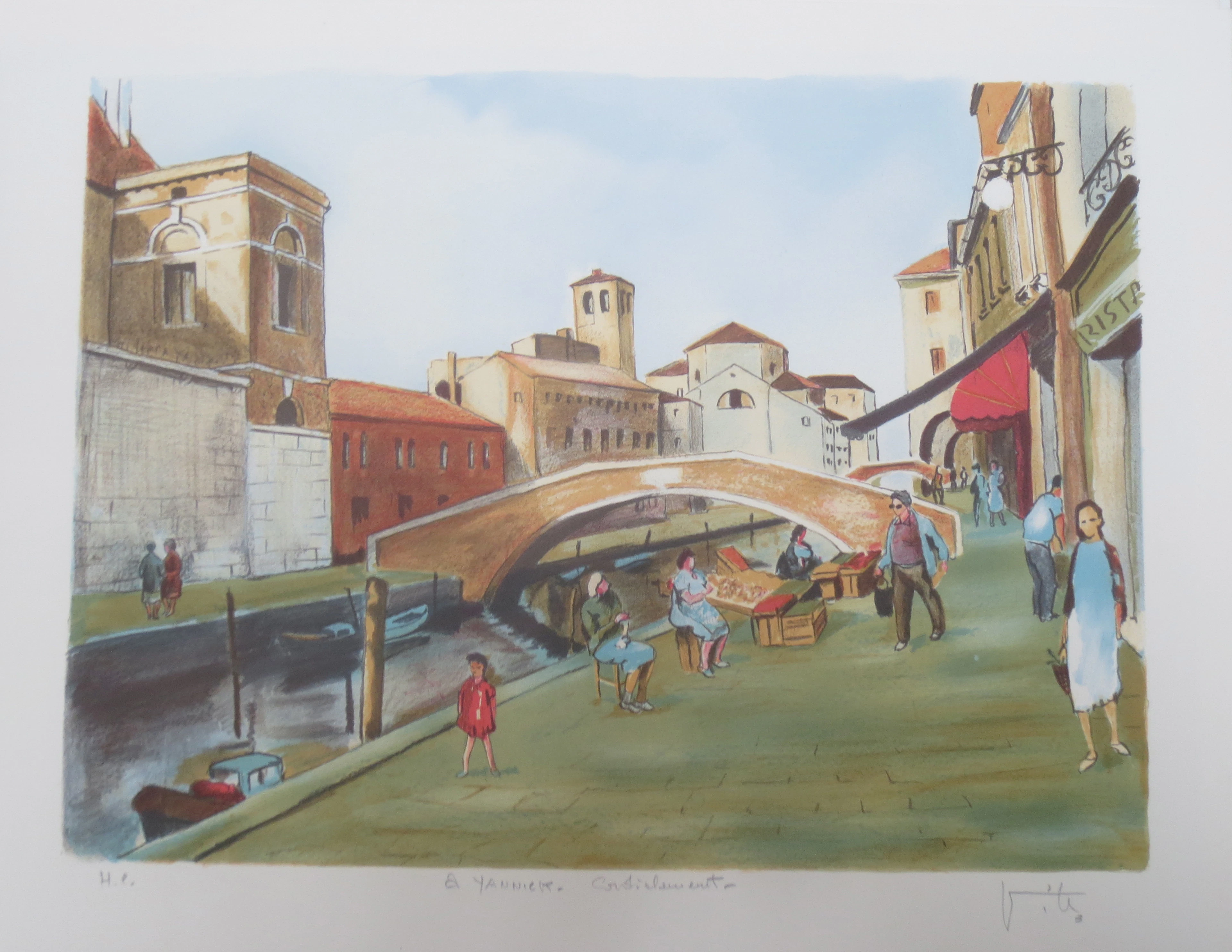 VIKO - Venise, 1985 - Lithographie signée au crayon