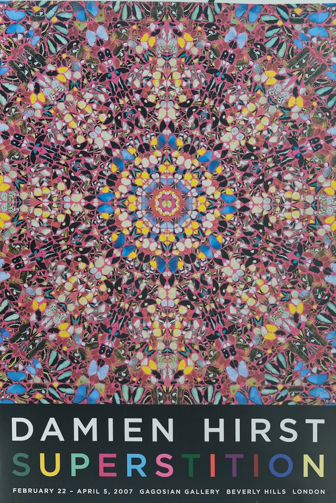 Damien HIRST : Superstition - Affiche originale en couleurs