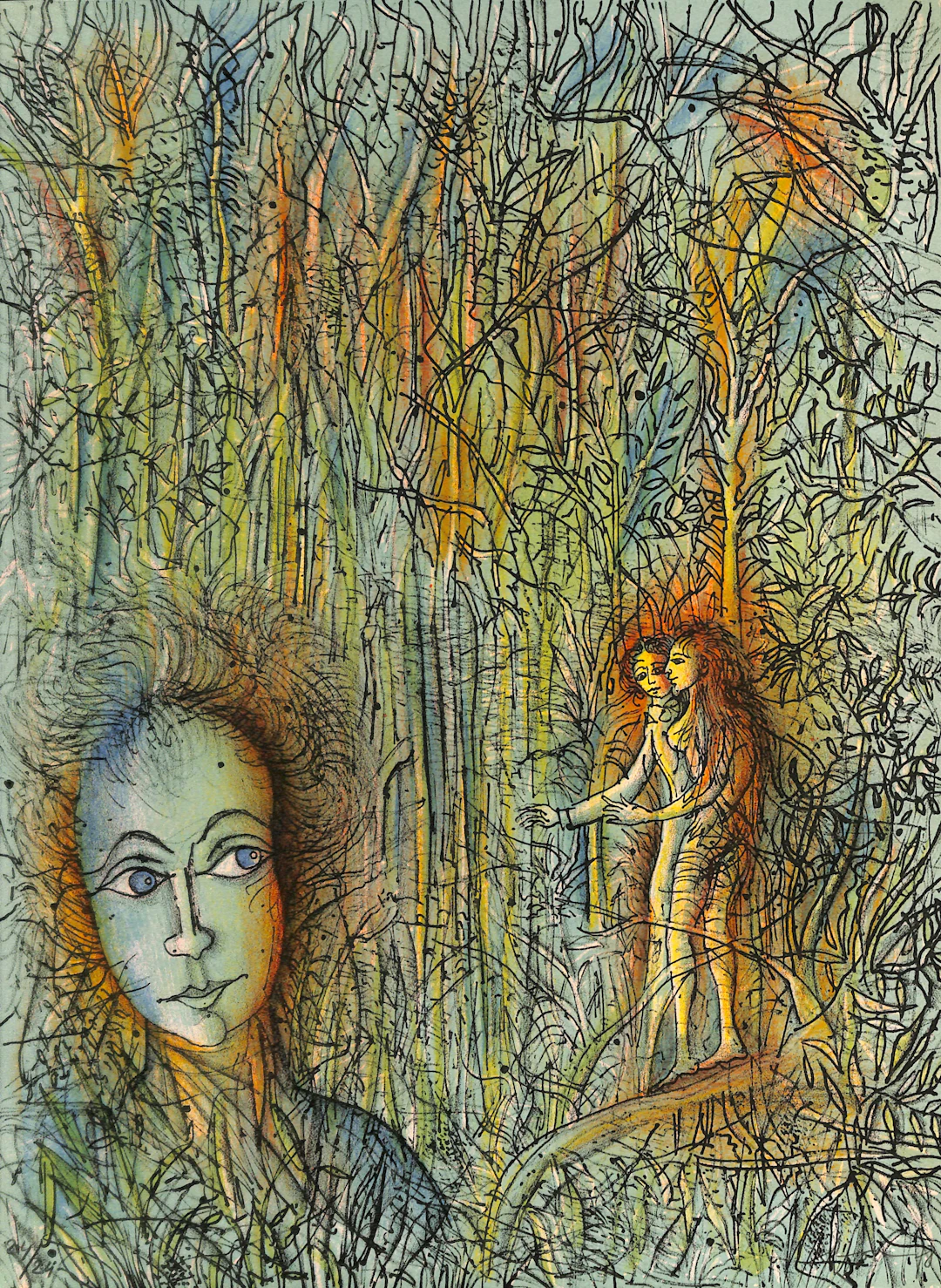 Jean CARZOU - Le poète jaloux, 1978 - Lithographie originale signée