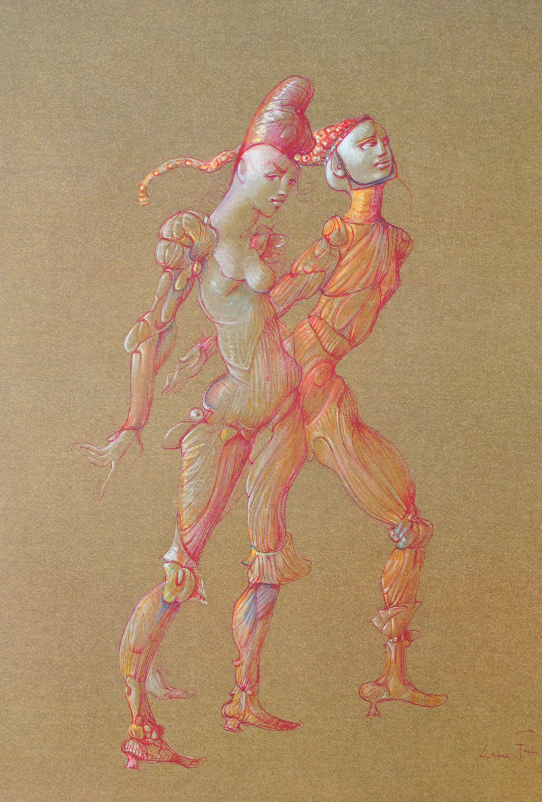 Léonor FINI : Roméo et Juliette surréalistes, 1980, Lithographie signée