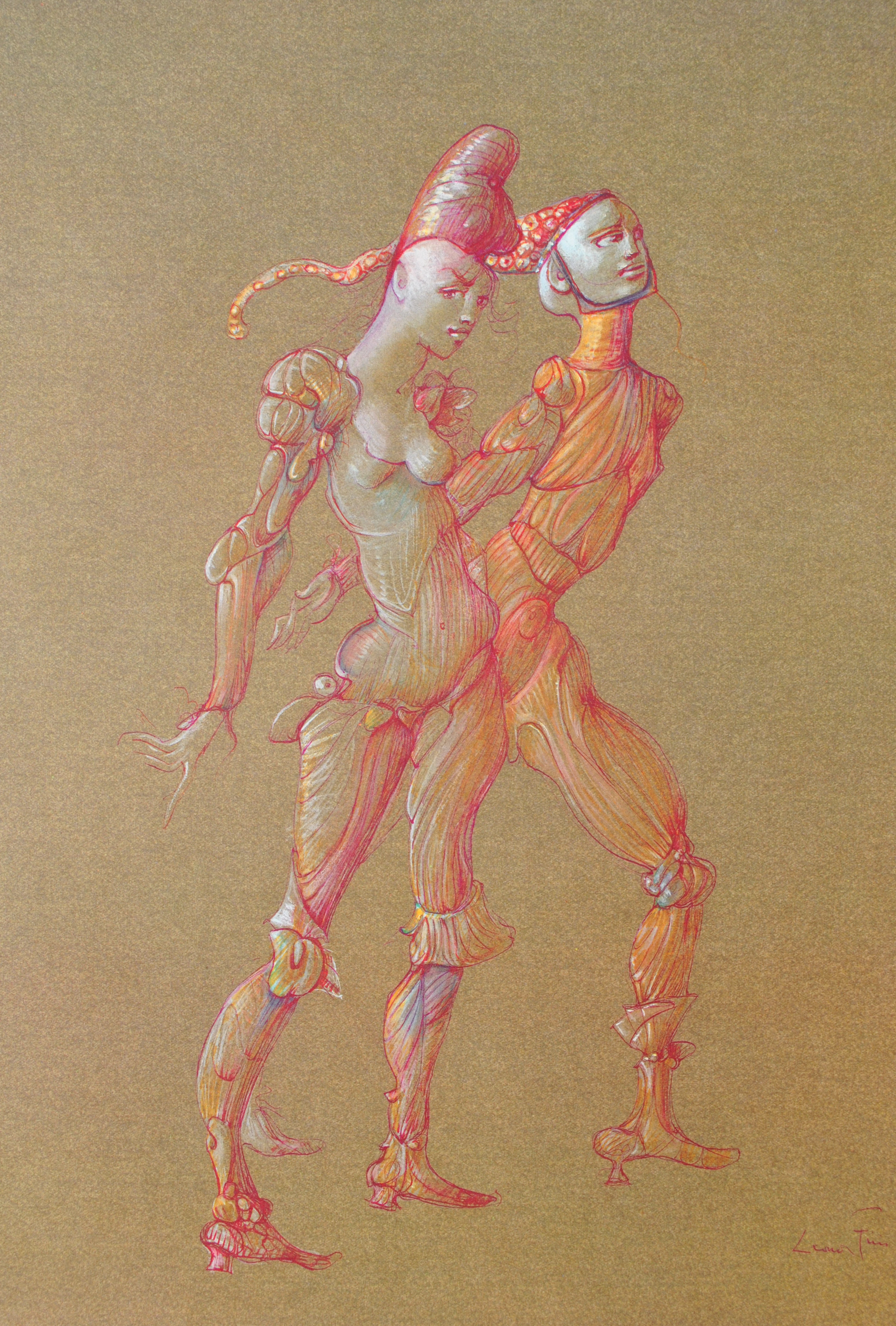 Léonor FINI : Roméo et Juliette surréalistes, 1980, Lithographie signée