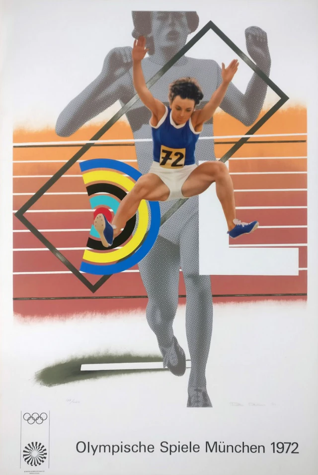 Peter PHILLIPS - Jeux Olympiques de Munich, 1972 - Affiche lithographie