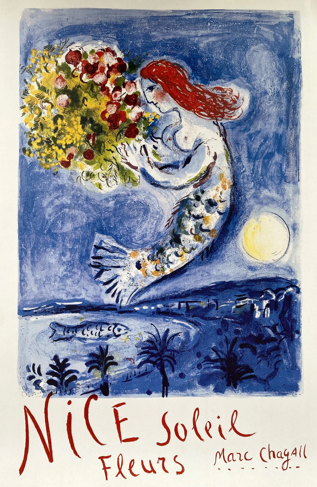 Marc CHAGALL (d’après) - Nice, Baie des Anges - Affiche