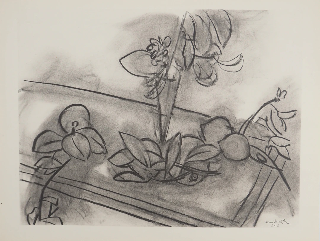 Henri MATISSE : Table aux citrons, Lithographie signée