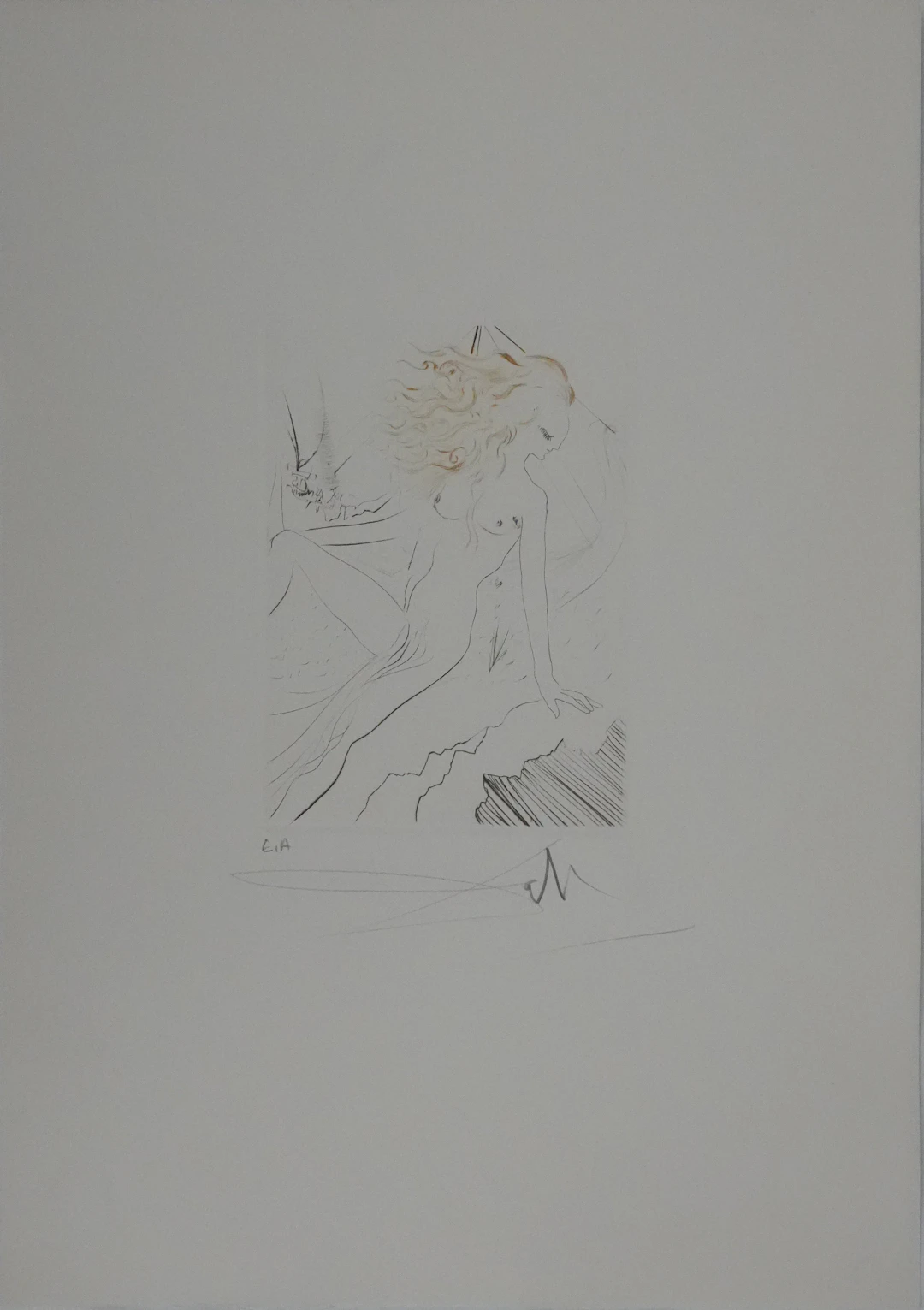 Salvador Dali - Décaméron : La fiancée du roi de Garbe, 1972 - Gravure