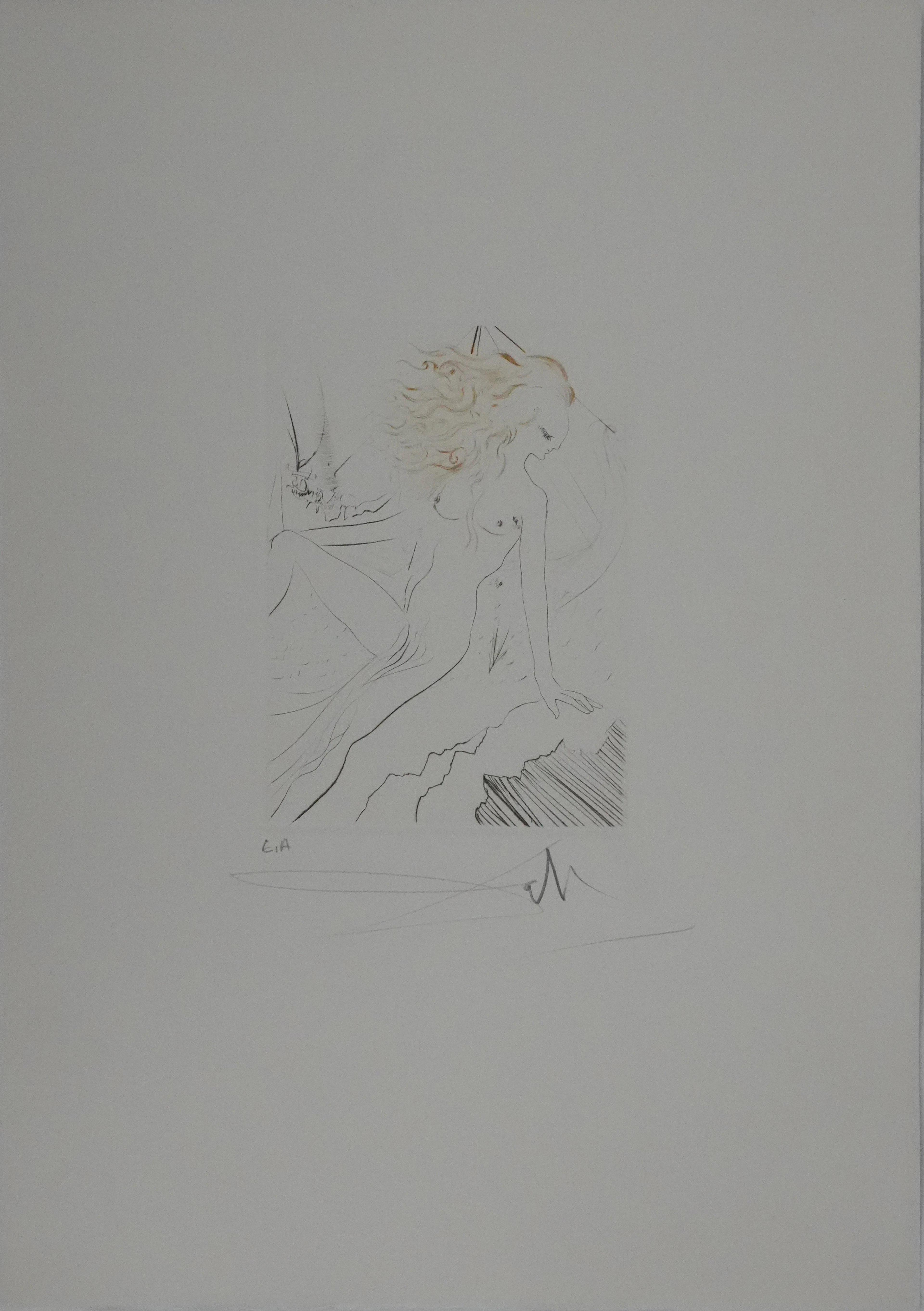 Salvador Dali - Décaméron : La fiancée du roi de Garbe, 1972 - Gravure