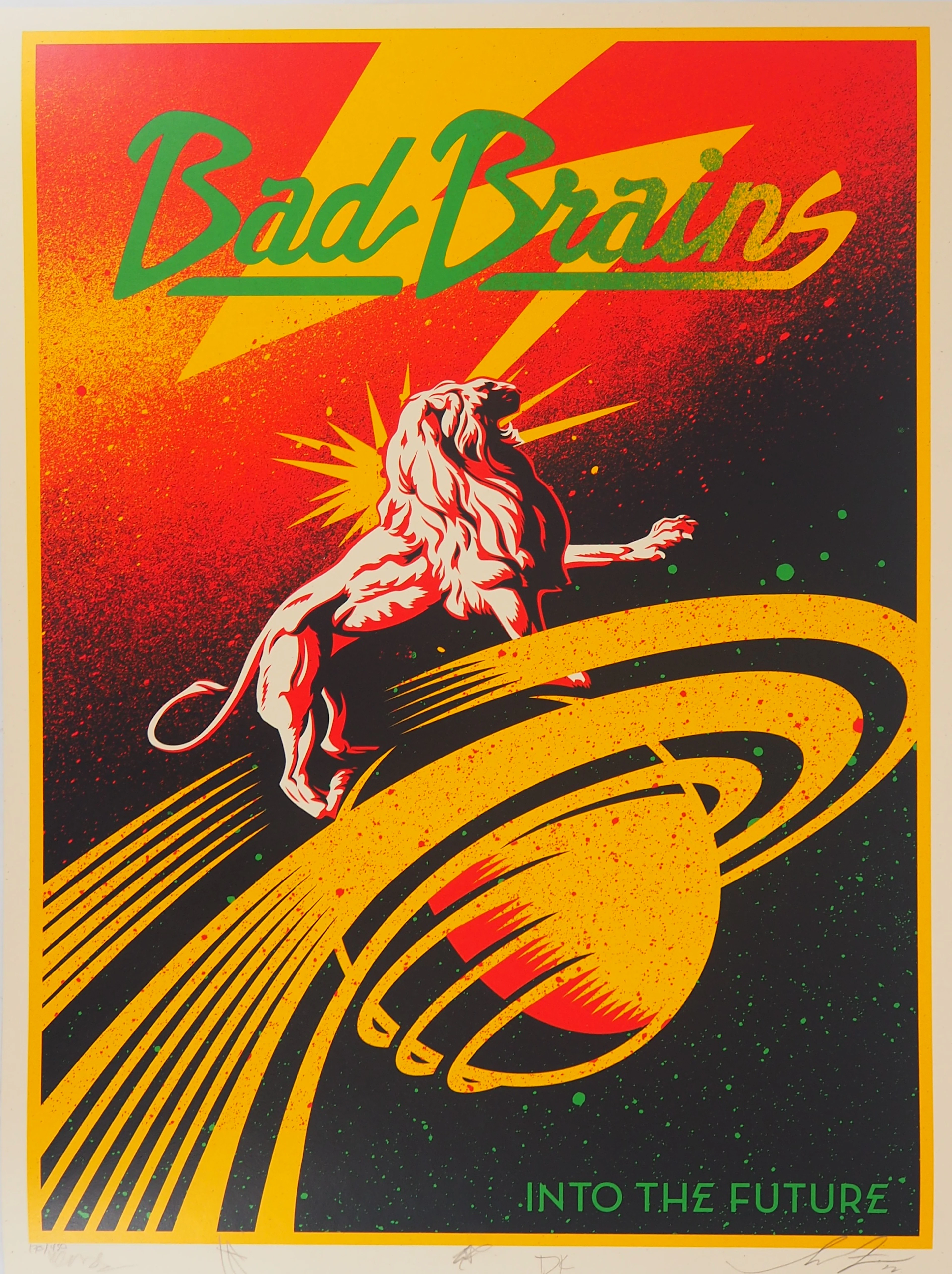 Shepard FAIREY (OBEY) : Bad Brains, Into the future - Sérigraphie