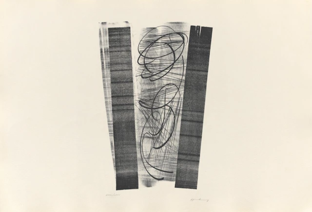 Hans HARTUNG - Farandole V, 1971 - Lithographie originale signée au crayon