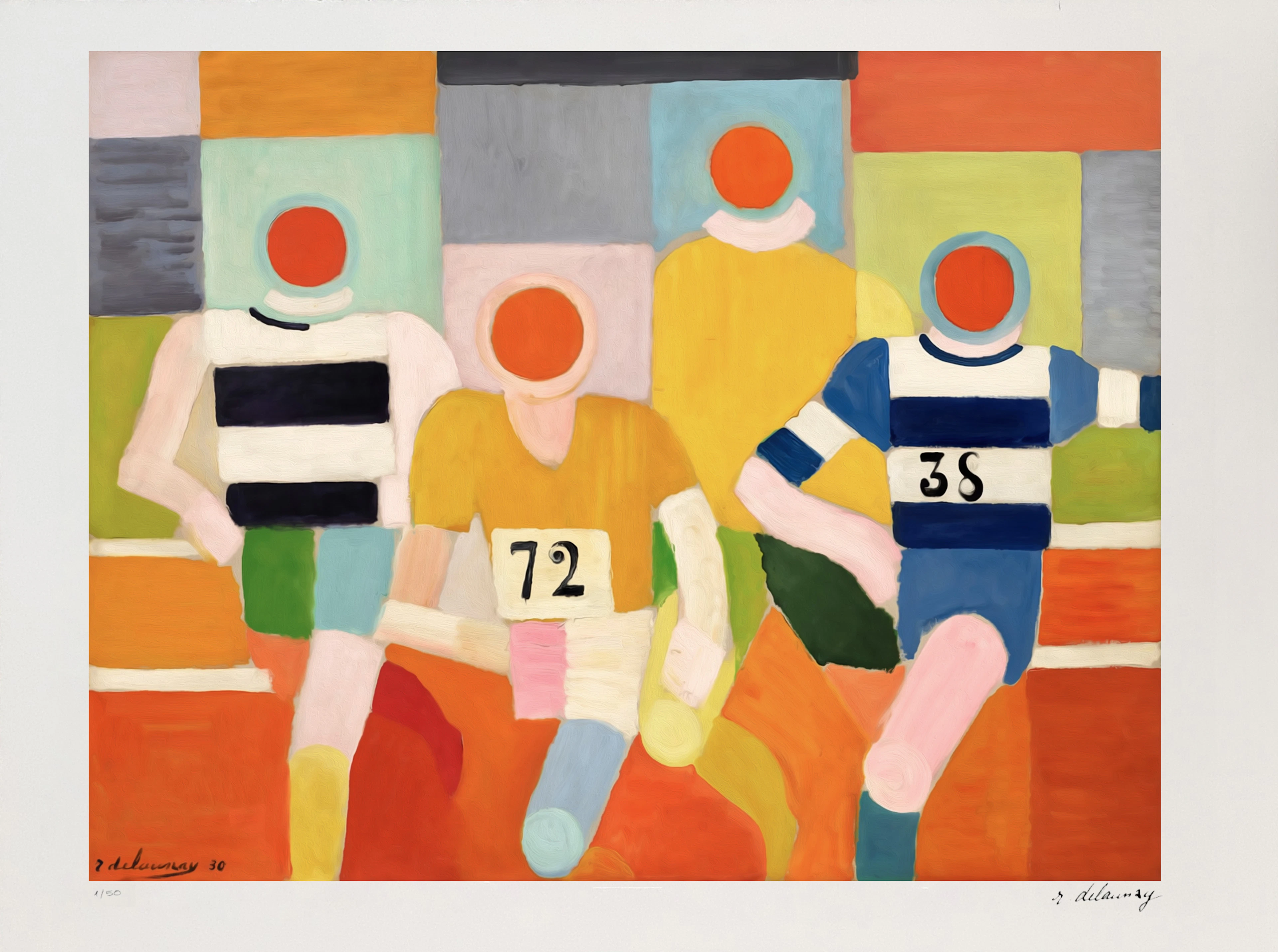 Robert Delaunay (d’après), Les Coureurs, sérigraphie signée, numérotée