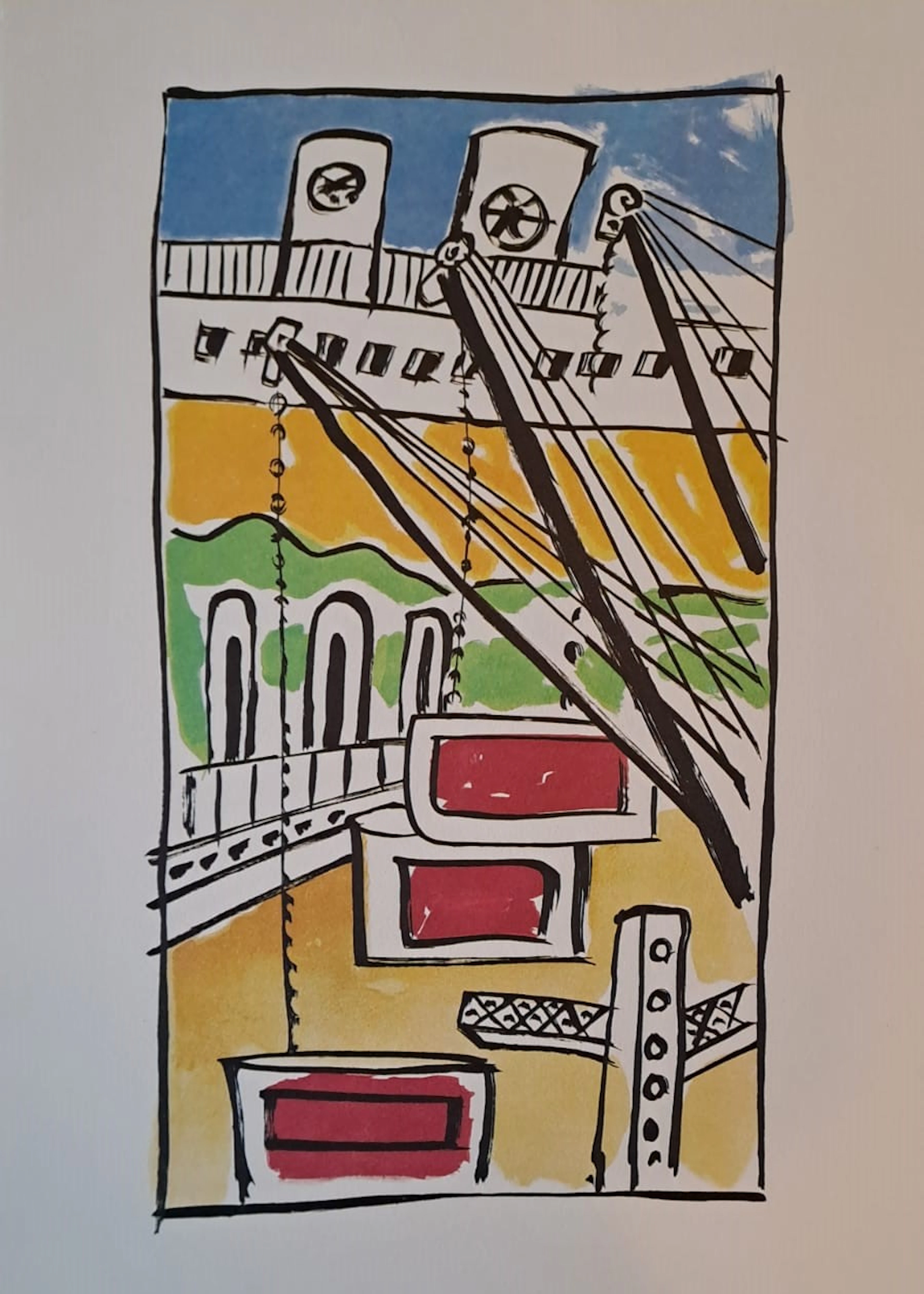 Fernand Léger (d’après) - Le Port - Lithographie offset