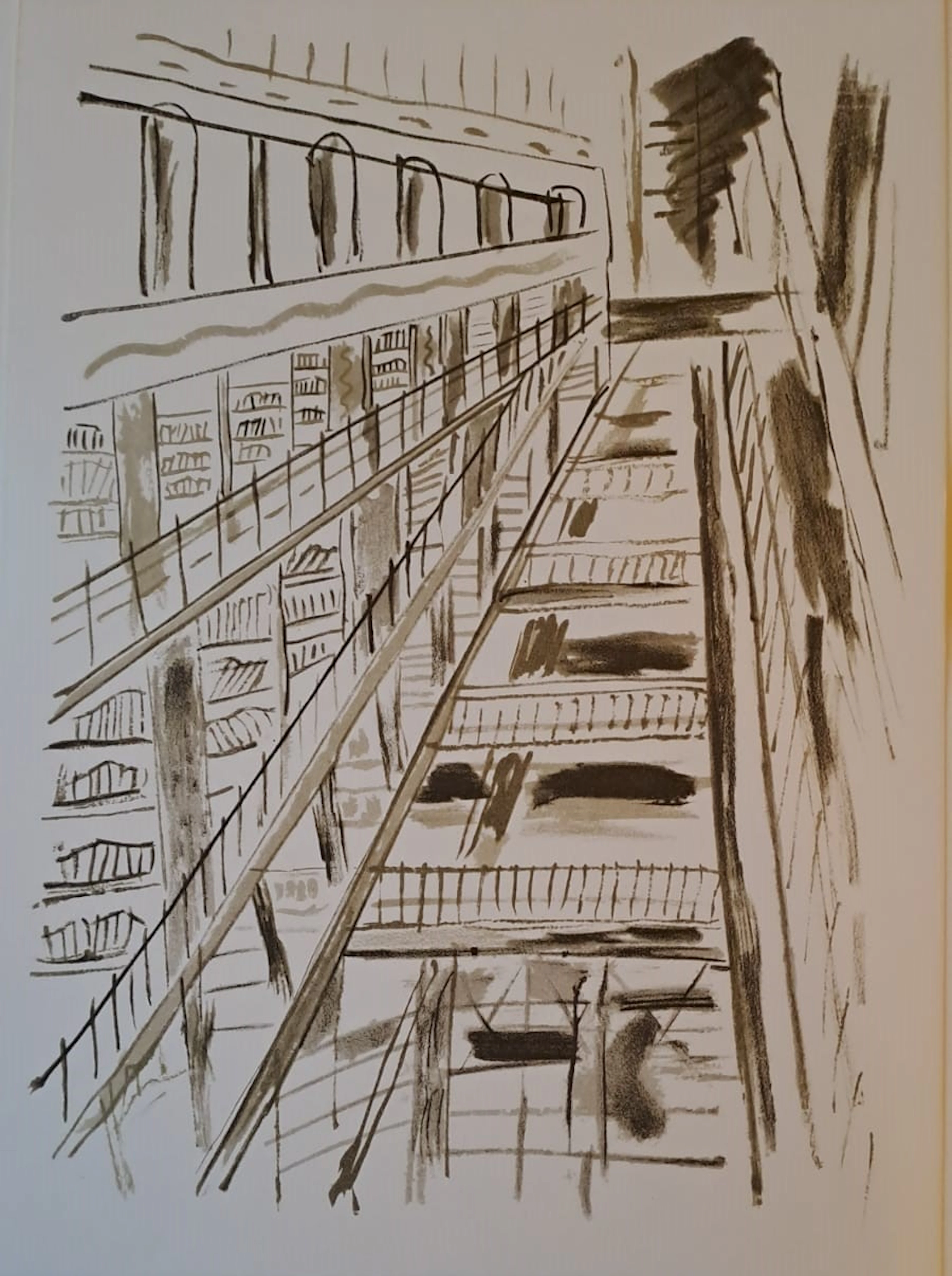 Fernand Léger (d’après) - Les grands magasins - Lithographie offset