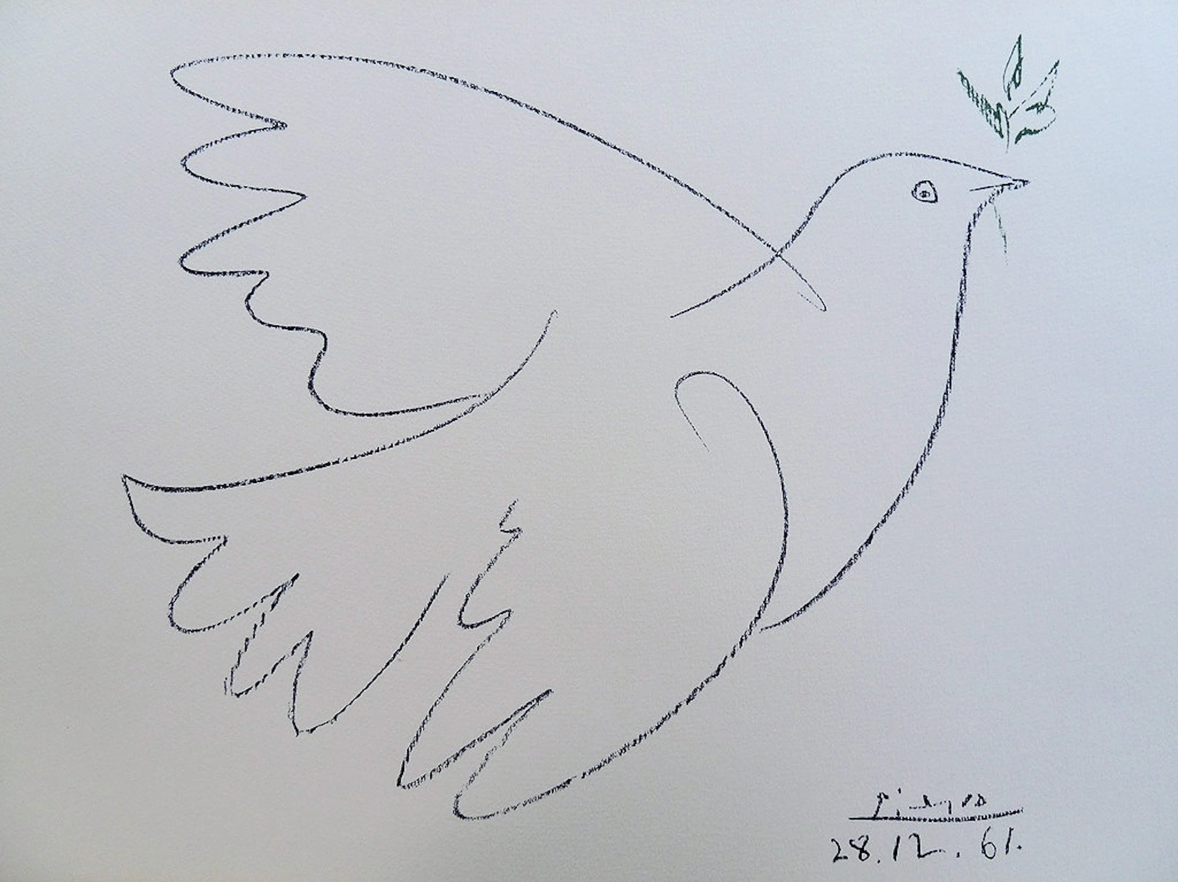 Pablo PICASSO : La colombe de la Paix - Lithographie signée