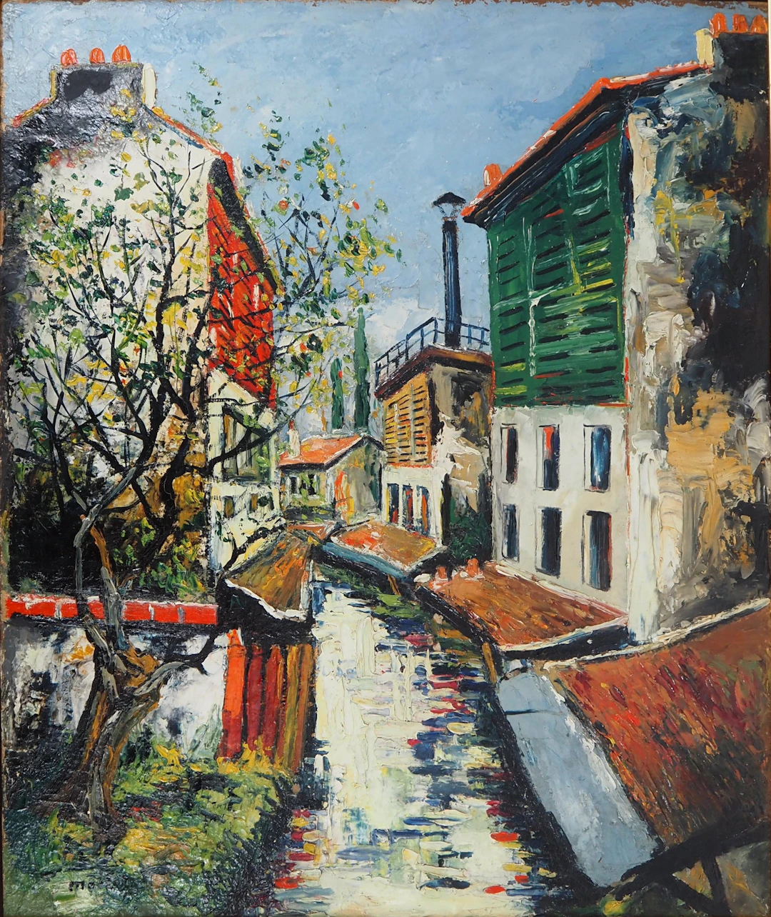Elisée MACLET - Bords de la Bièvre à l’entrée de Paris - Huile sur