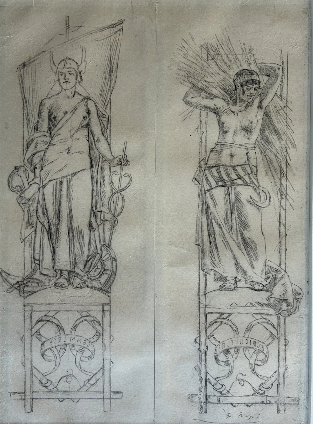 Félicien ROPS - Dessin original