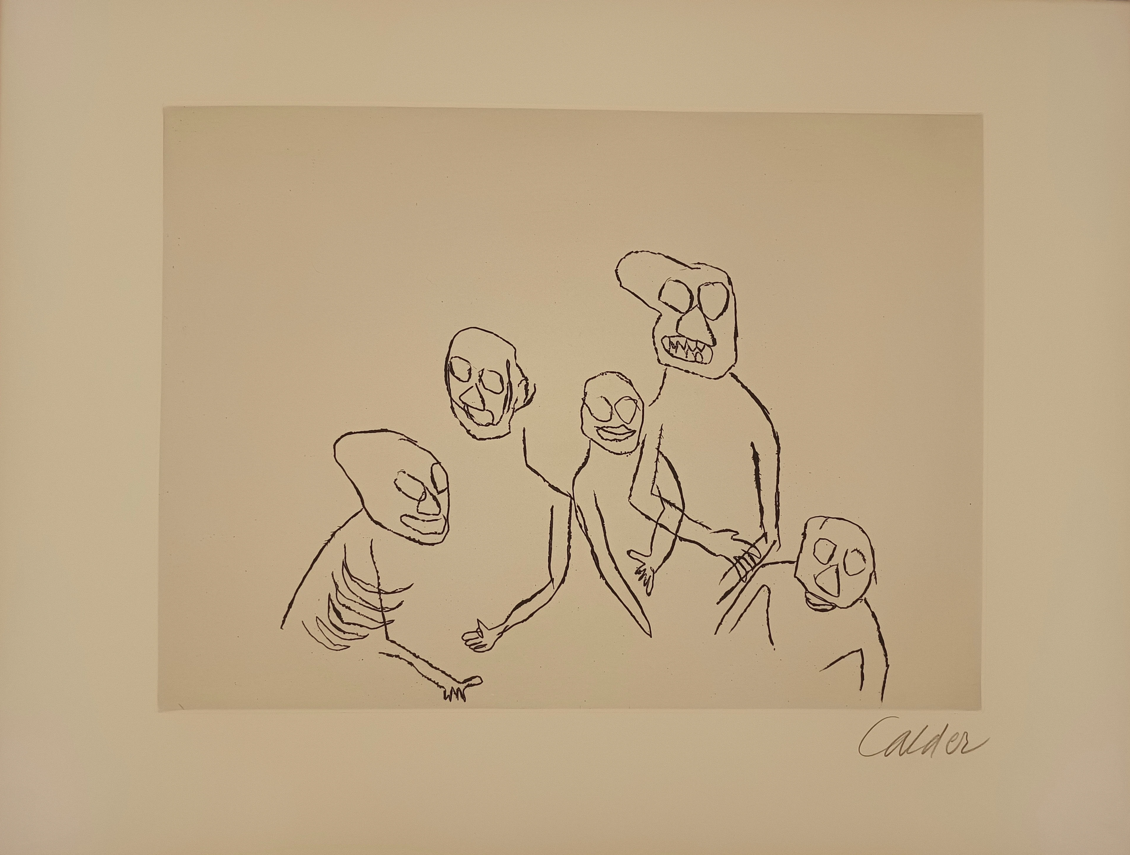 Alexander CALDER - Santa Klaus 5, 1974 - Gravure signée au crayon