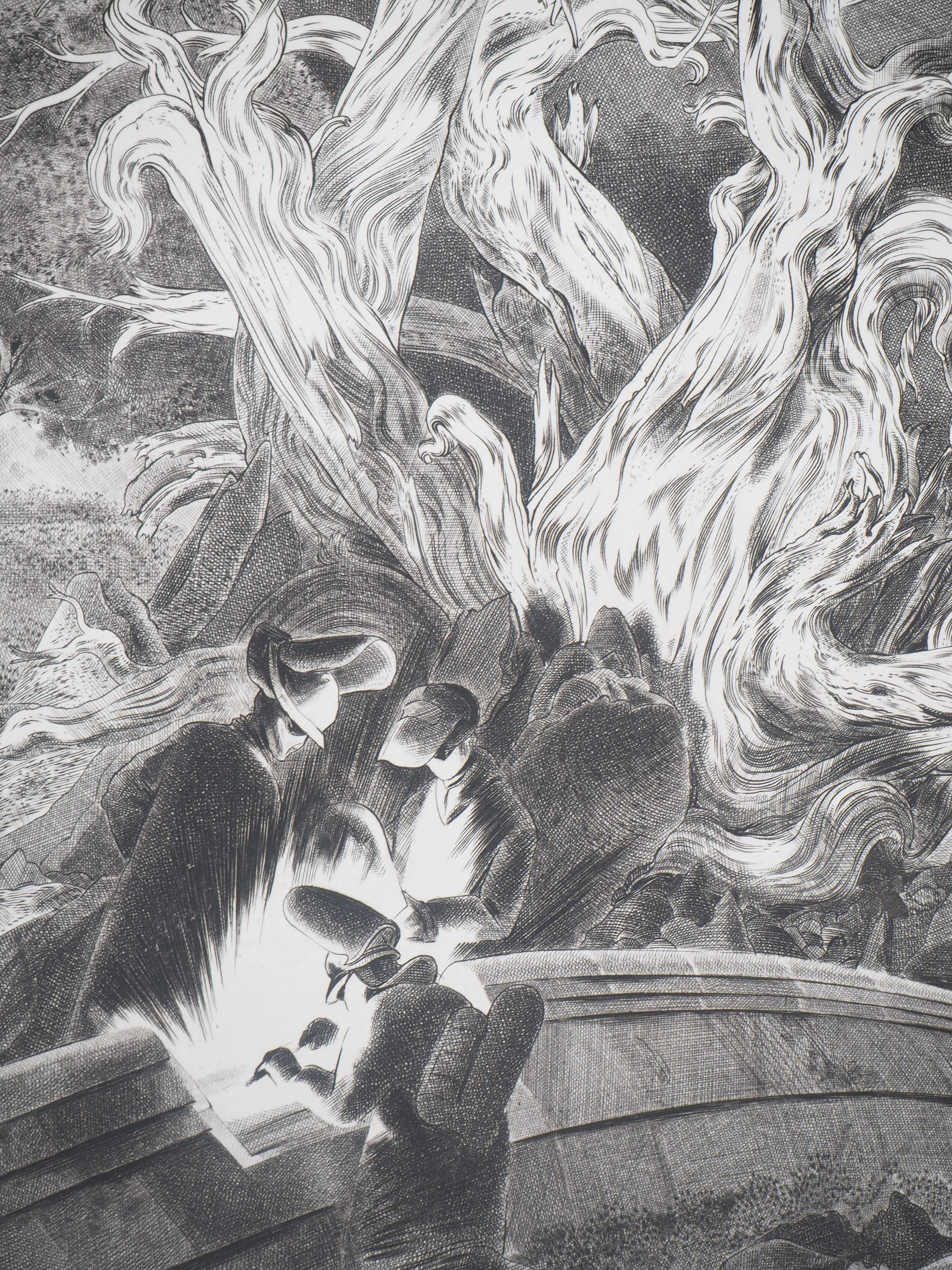 Jacques Muron - Les Fondeurs, 1978 - Gravure originale signée