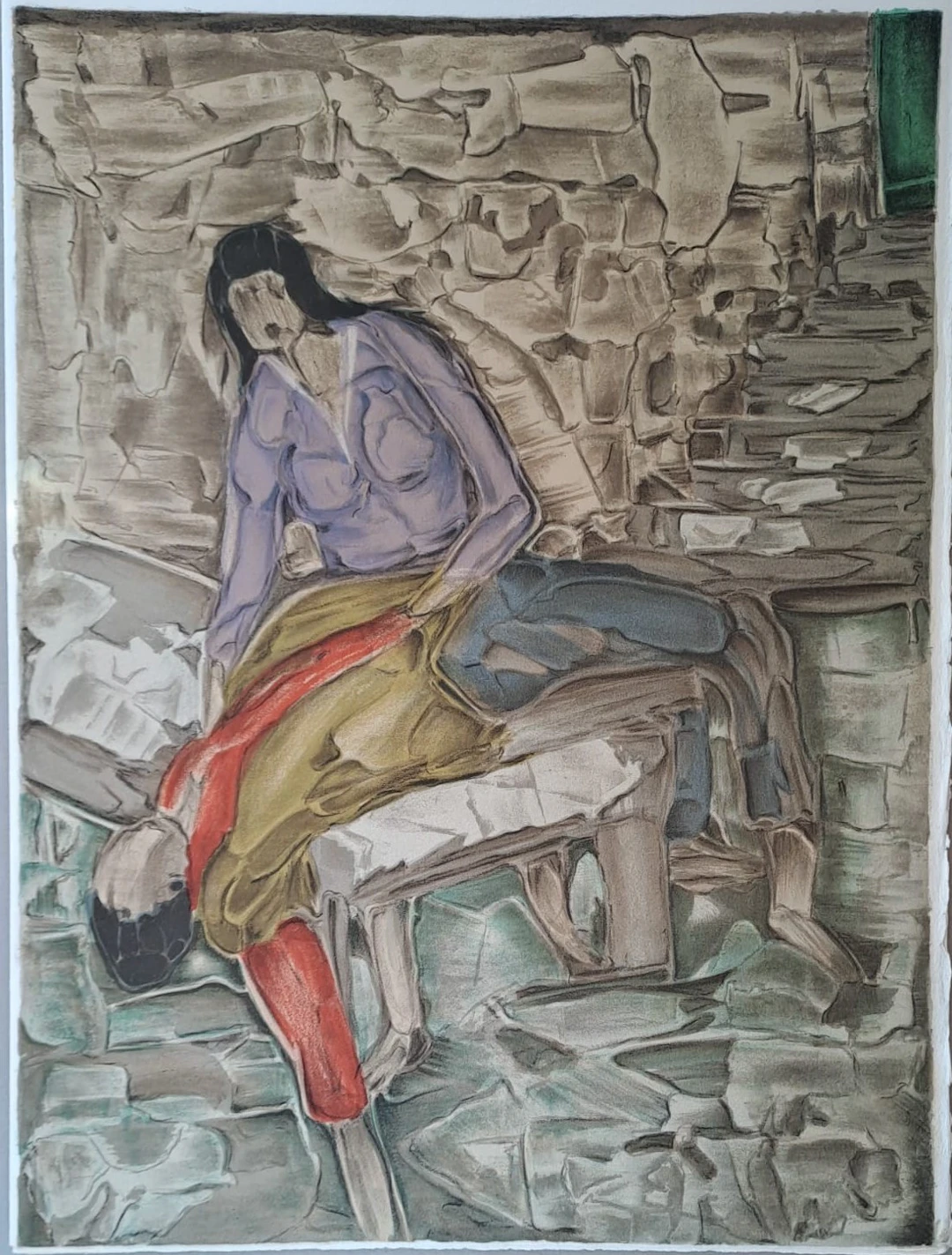 Toussaint d’Orcino - L’homme endormi - Lithographie originale