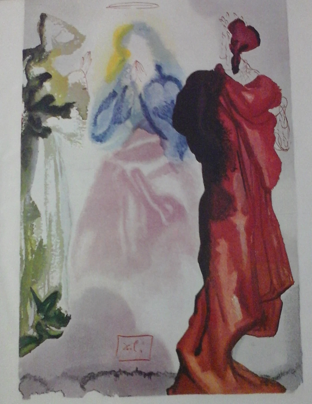 Salvador DALI - La Divine Comédie 9, 1960 - Gravure sur bois signée