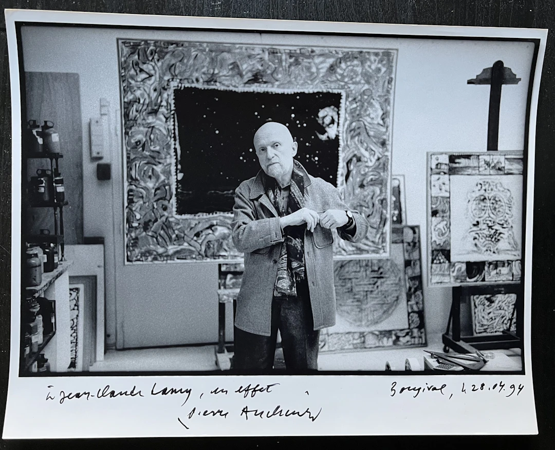 Pierre ALECHINSKY - Photo dédicacée et signée