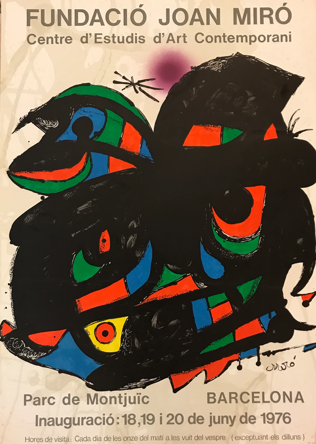 Joan MIRO - Barcelona, 1976 - Affiche lithographique