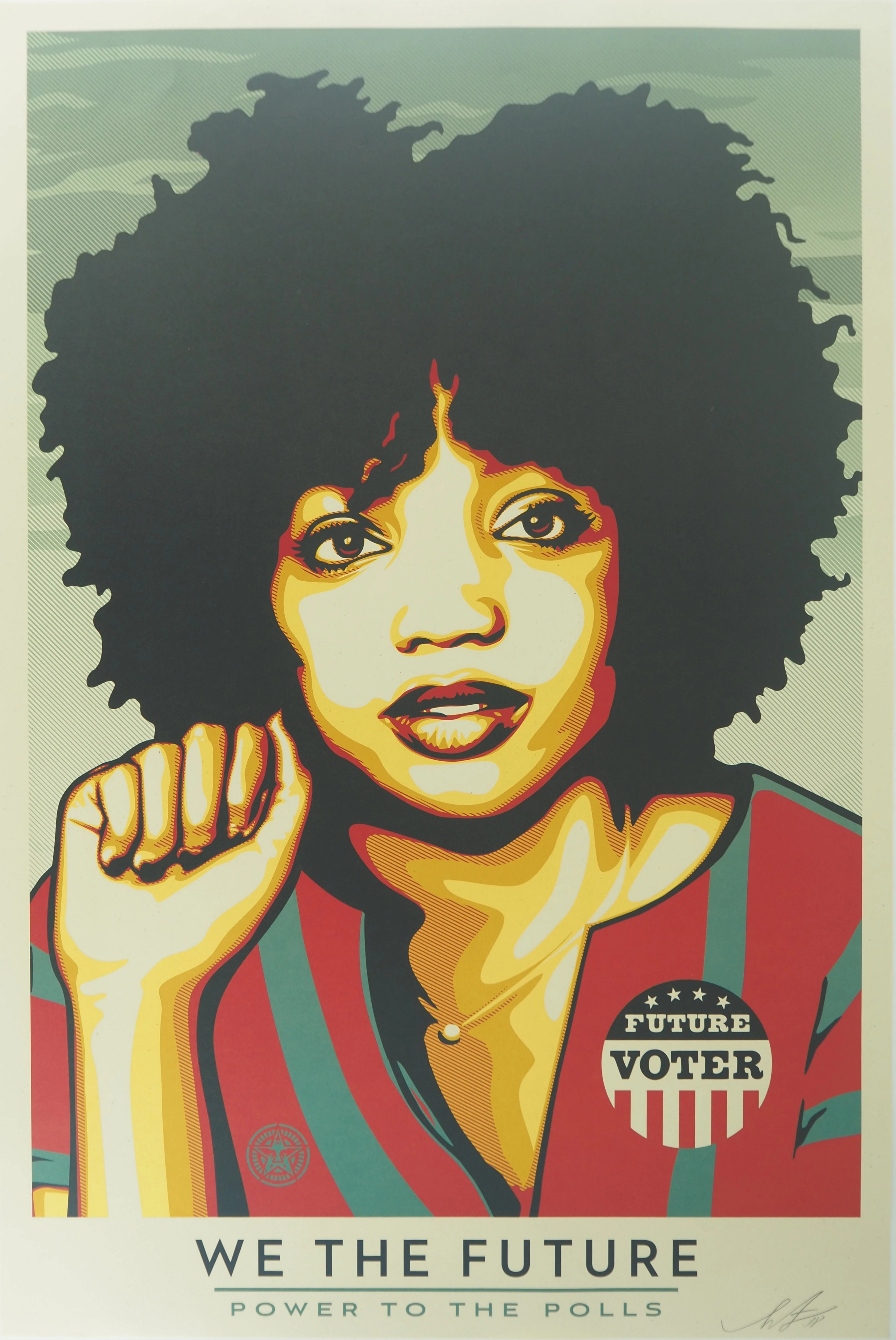Shepard FAIREY (OBEY) : We the future (Power to the polls) - Lithographie
