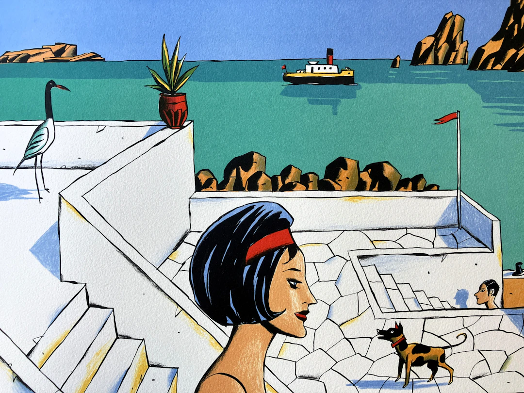 Jacques de LOUSTAL - "Tarátsa" , lithographie