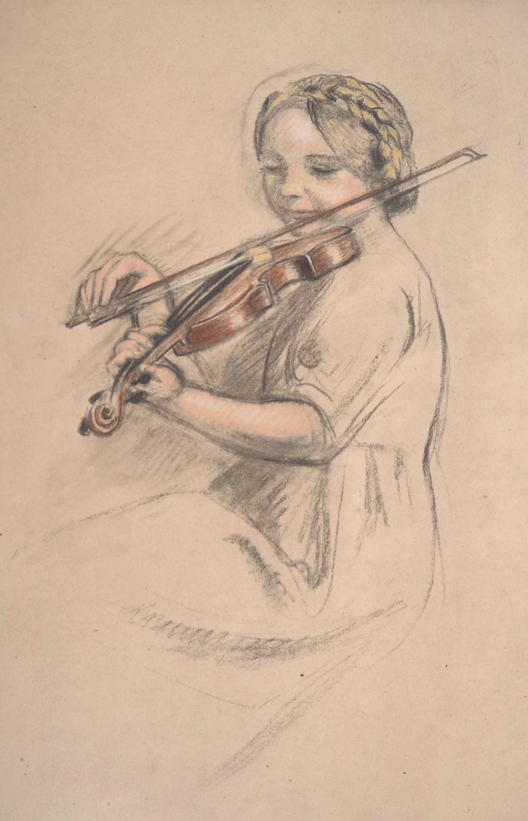 Maurice DENIS : Violoniste - Lithographie originale