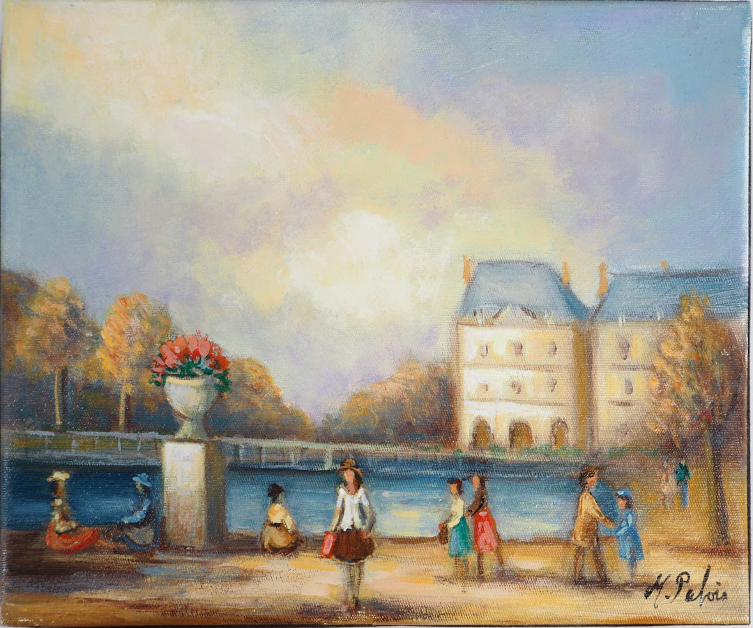 Michel PABOIS - Vue historique de Paris : le Luxembourg - Huile sur