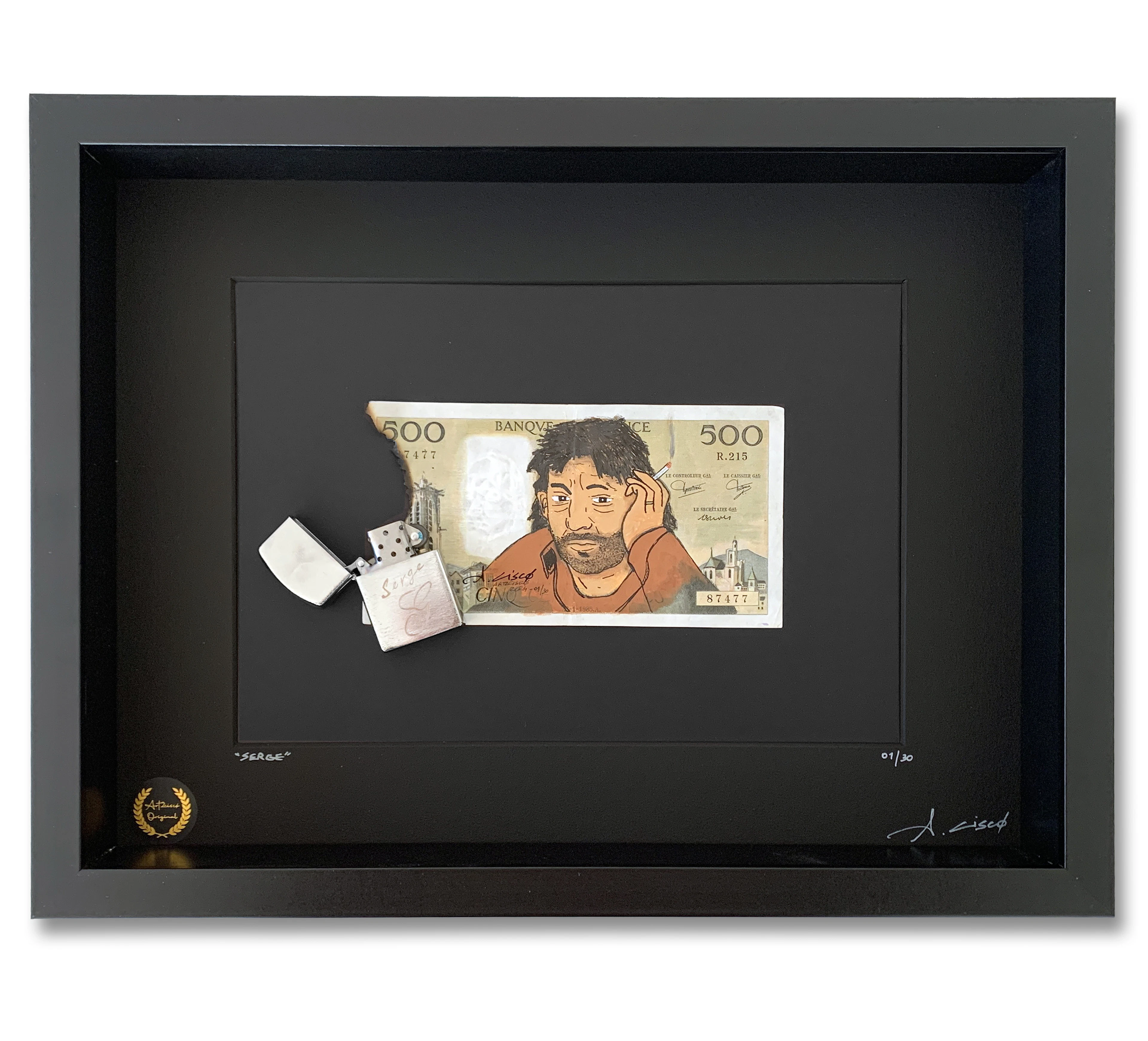 Cisco - Serge, 2026 - Acrylique sur billet