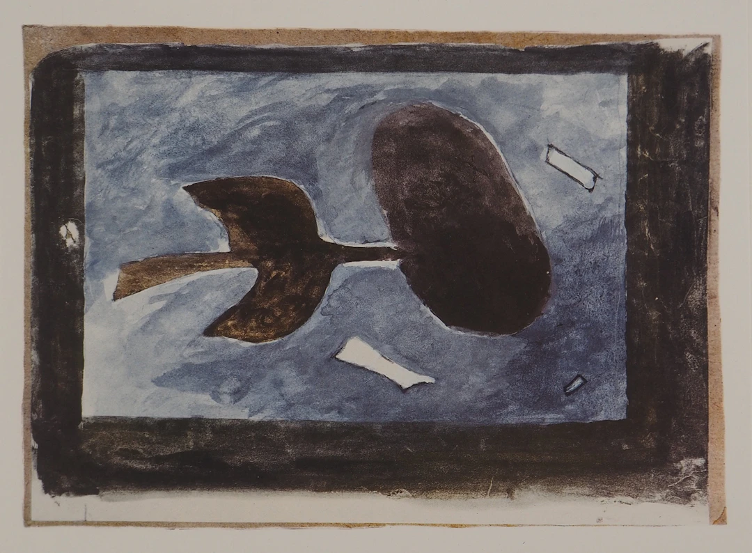 Georges BRAQUE : A tire d'aile, Phototypie