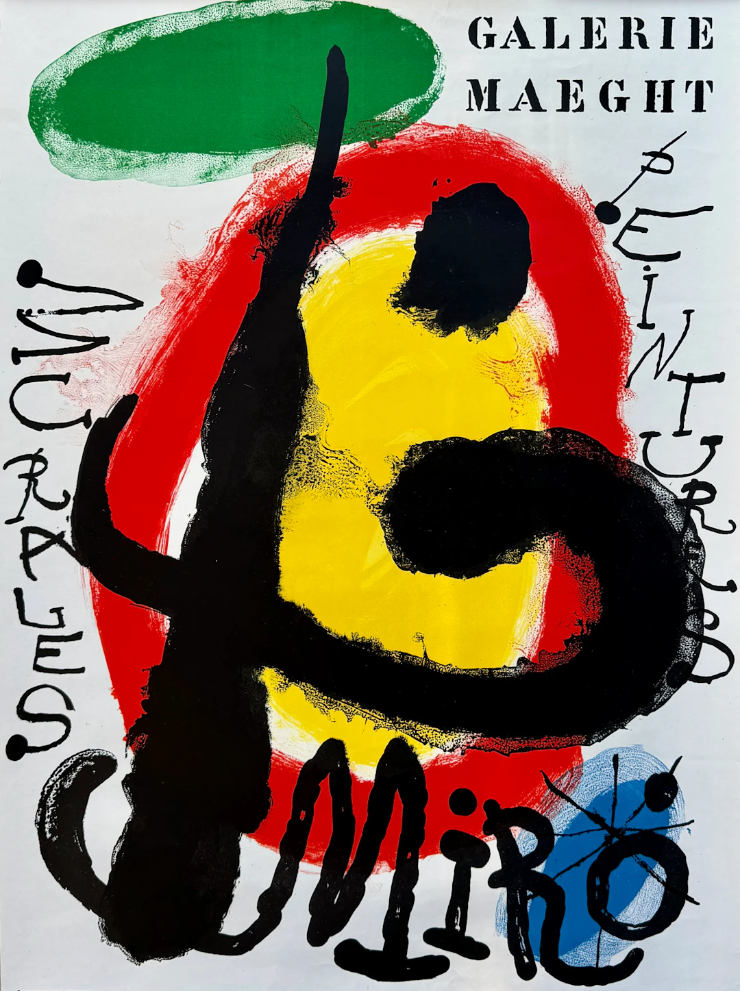 Joan MIRO - Peintures murales, 1961 - Lithographie originale en couleurs