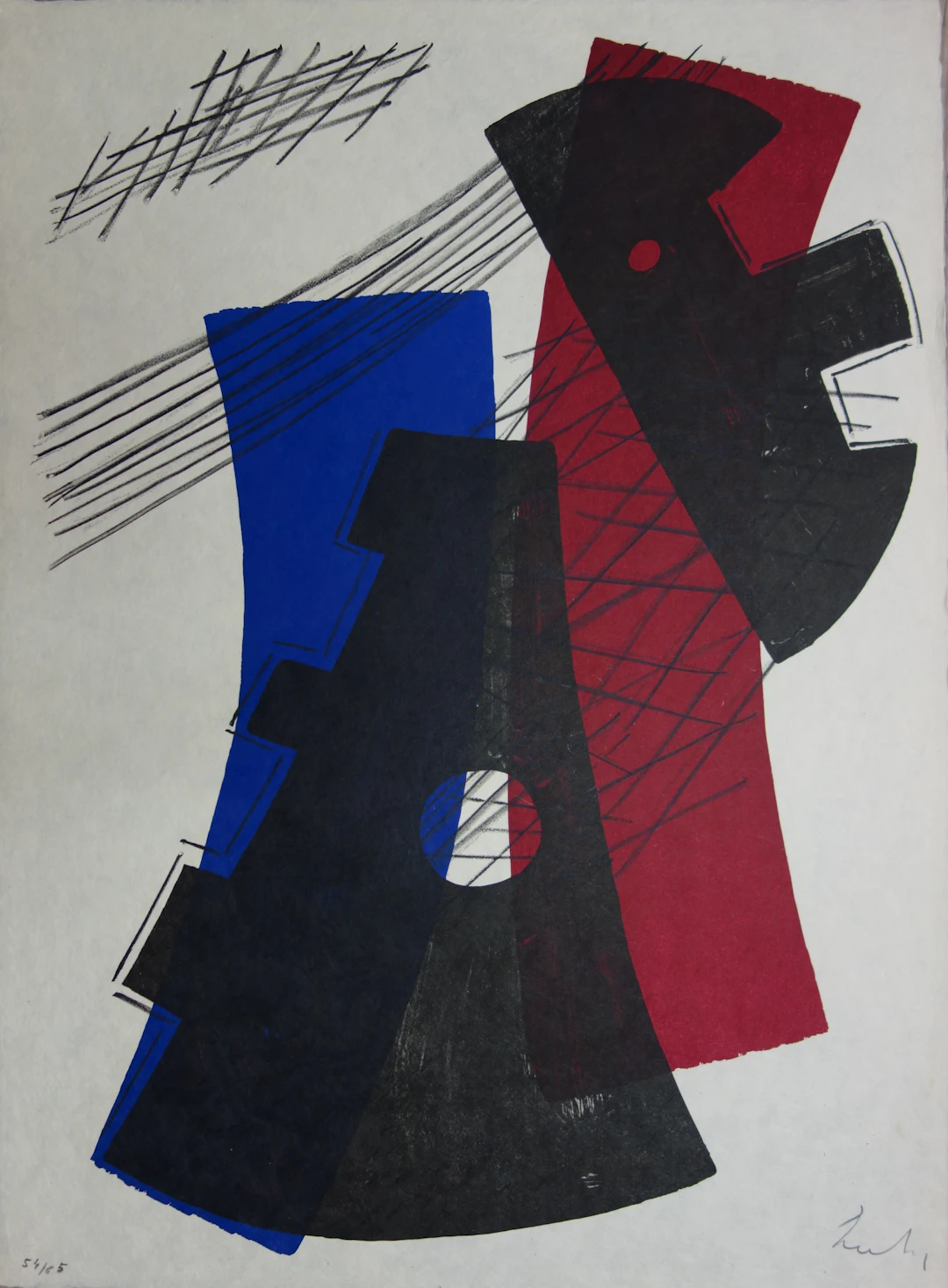 Berto LARDERA : Cristaux de Lune - Lithographie originale Signée