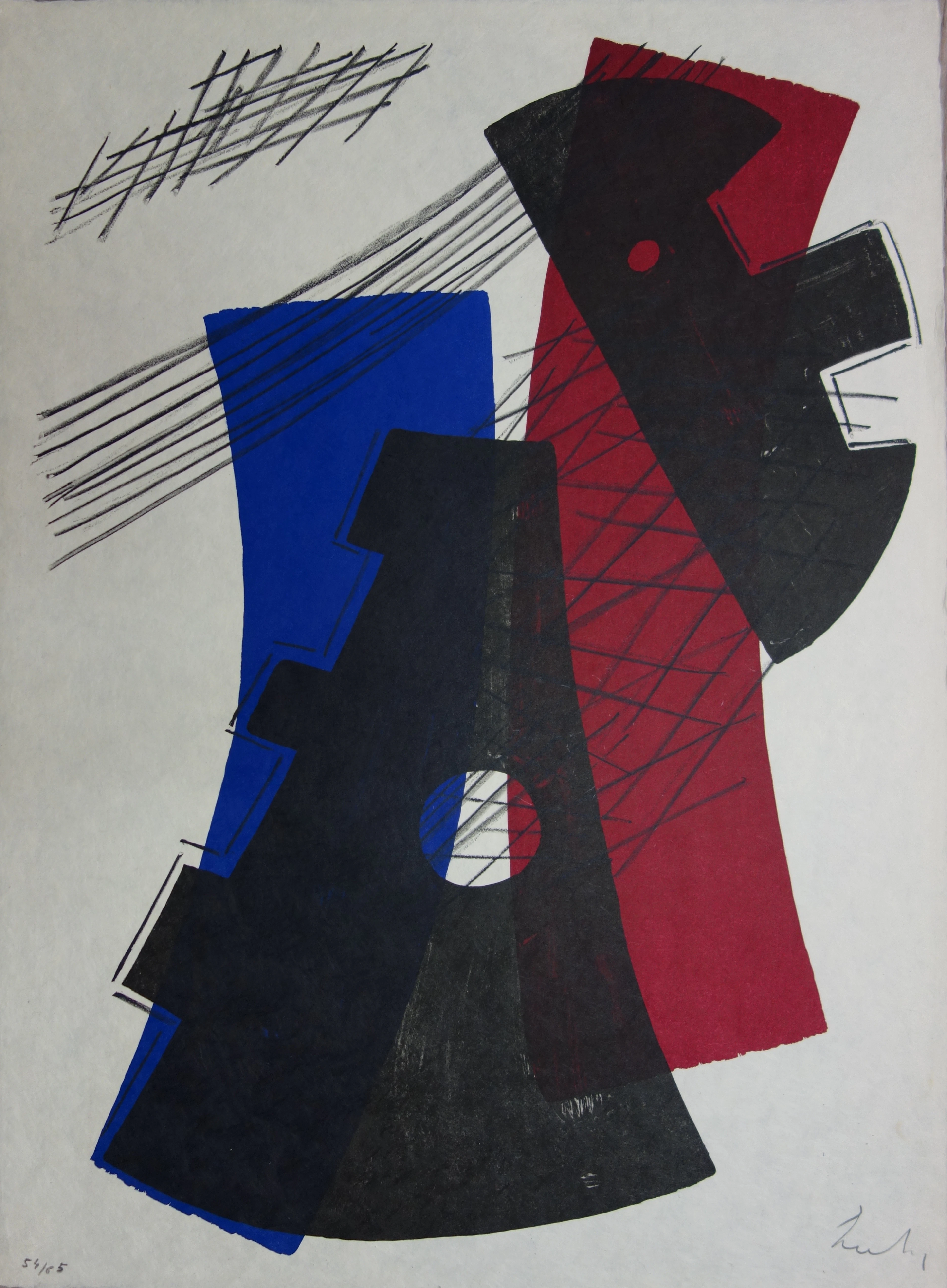 Berto LARDERA : Cristaux de Lune - Lithographie originale Signée