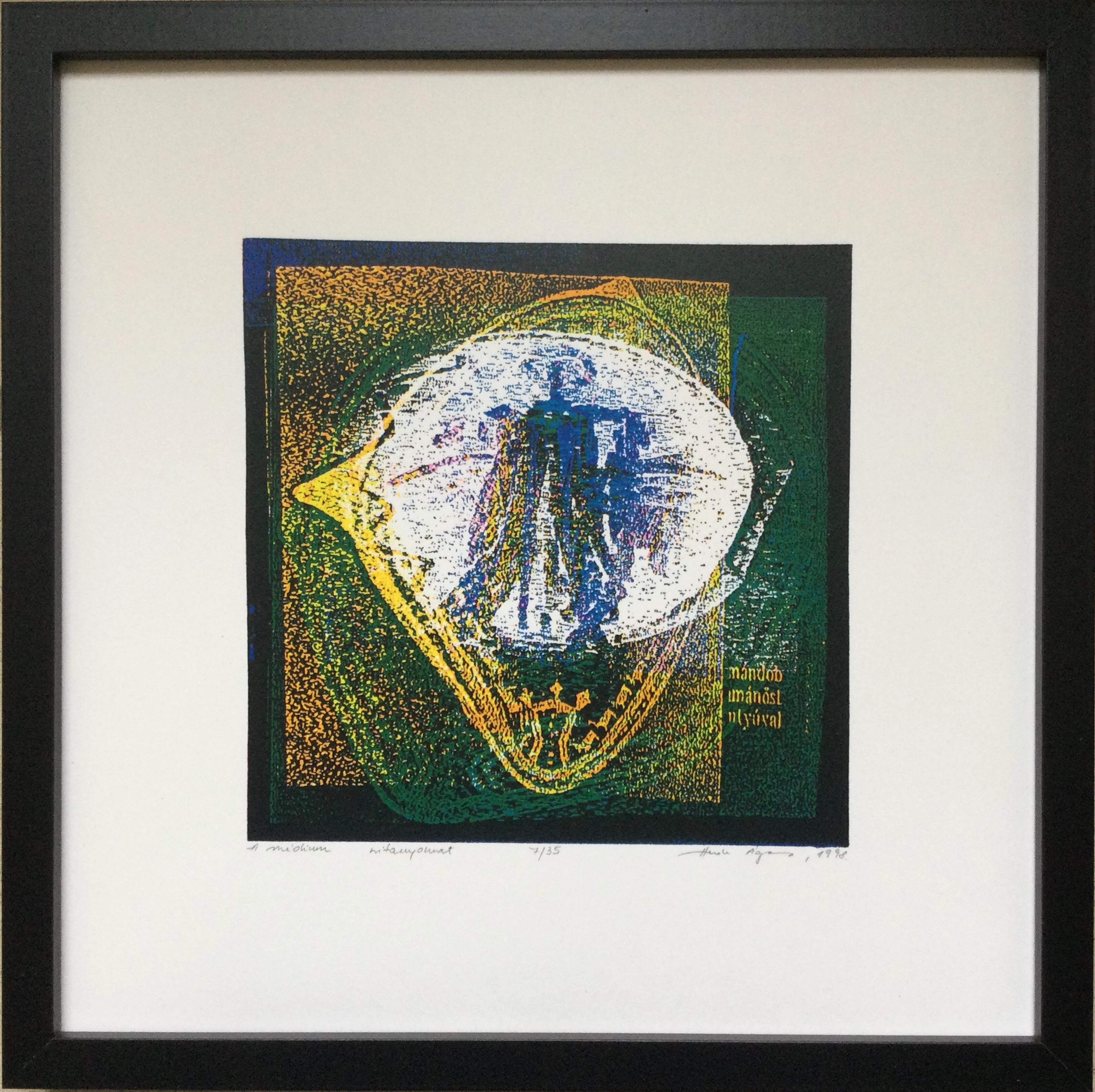 Agnès HAASZ - A medium, 1998 - Électrographie signée