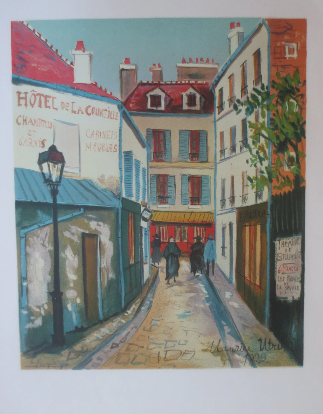 UTRILLO Maurice (d’aprés) lithographie