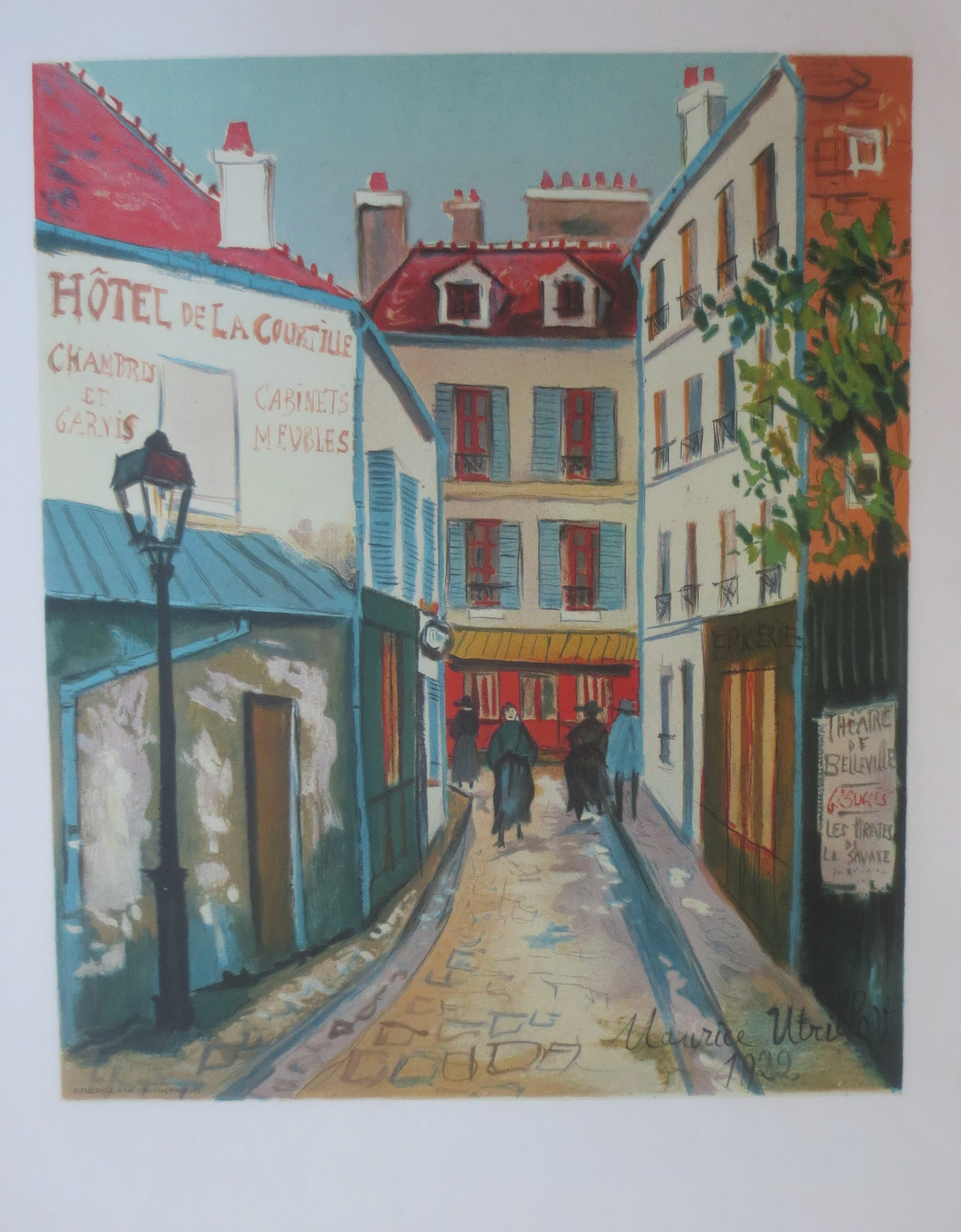 UTRILLO Maurice (d’aprés) lithographie