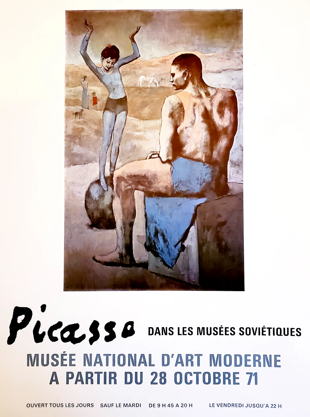 Pablo Picasso, affiche MNAM Paris, 1971
