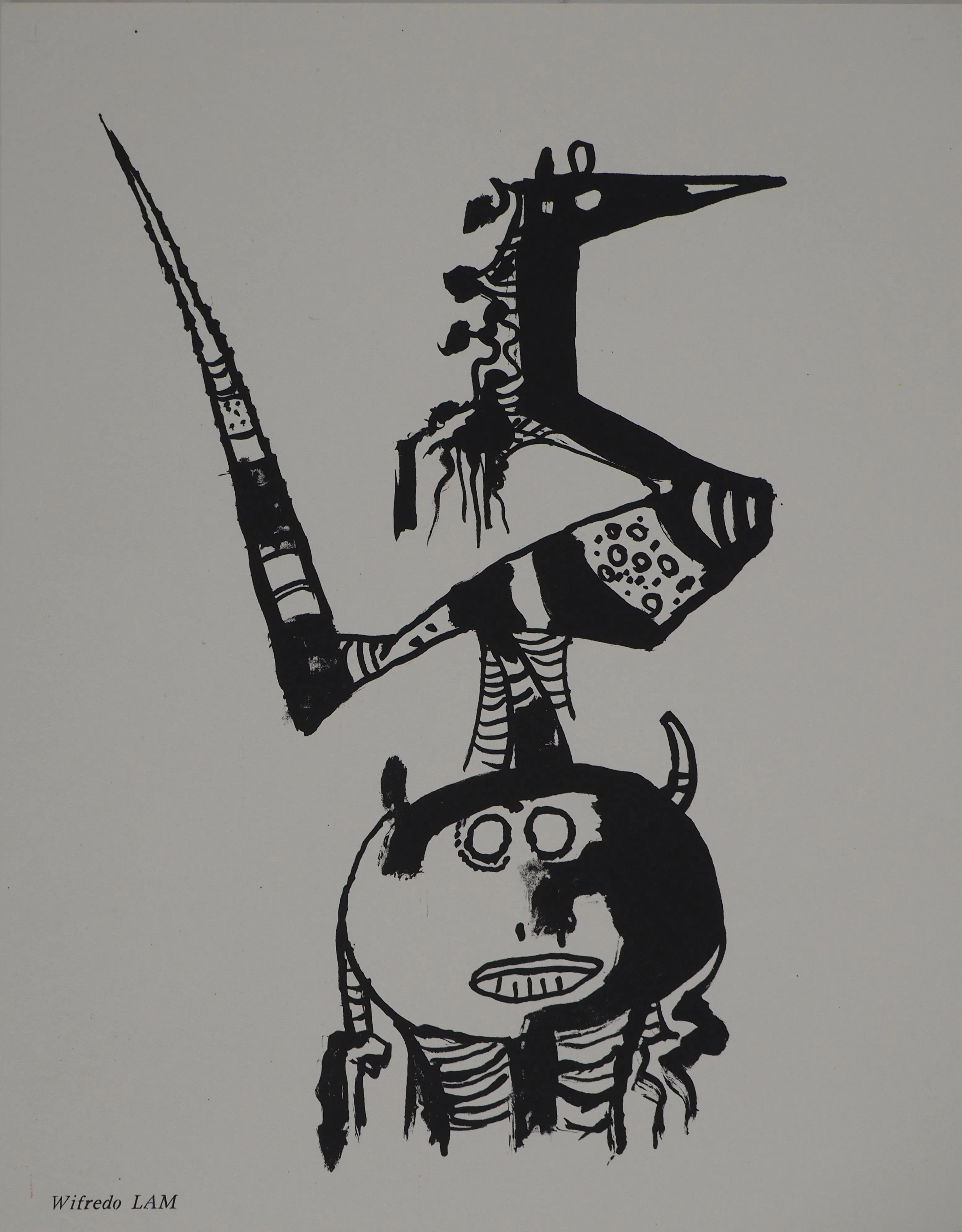 Wifredo LAM : Animaux fantastiques, Lithographie originale