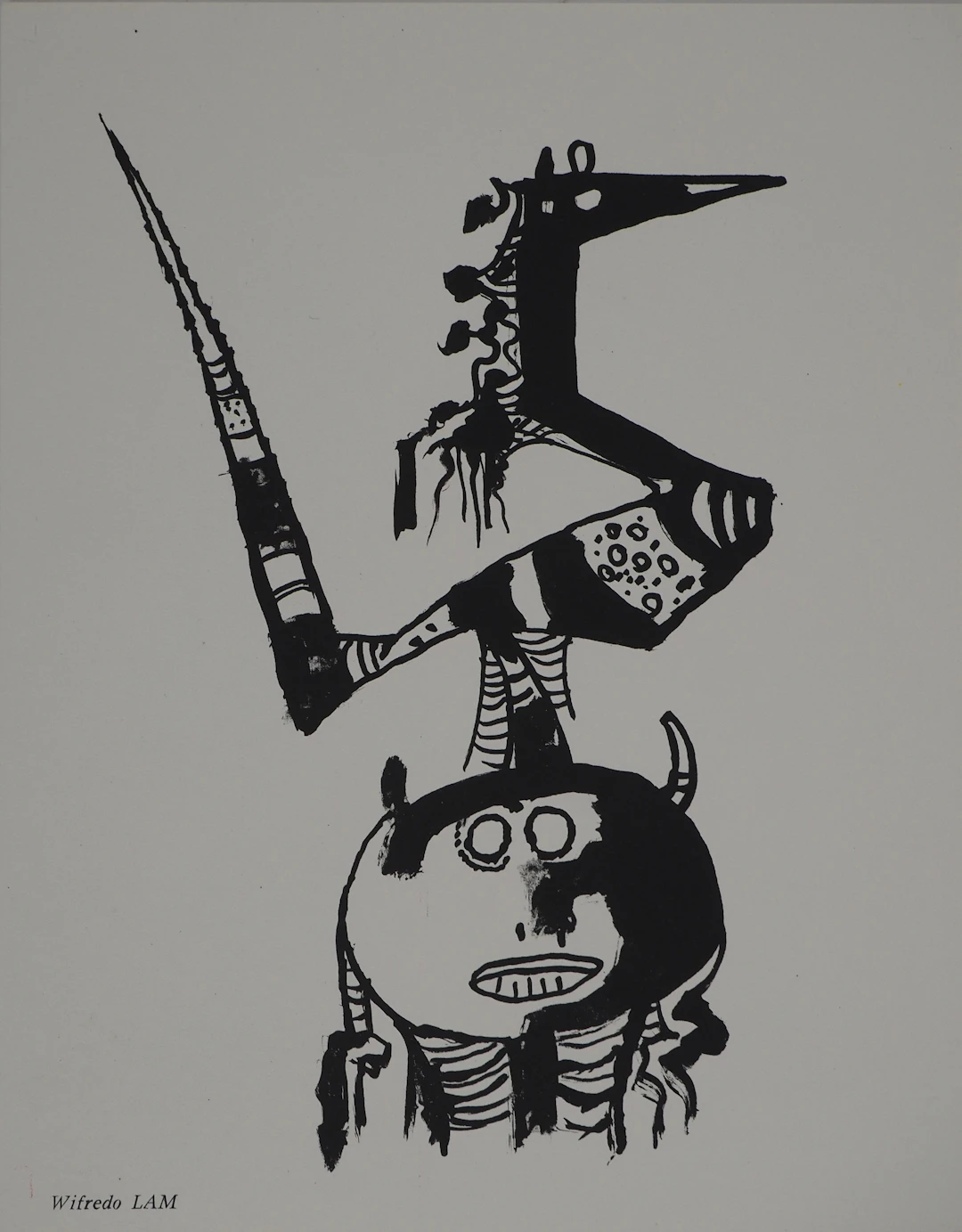 Wifredo LAM : Animaux fantastiques, Lithographie originale