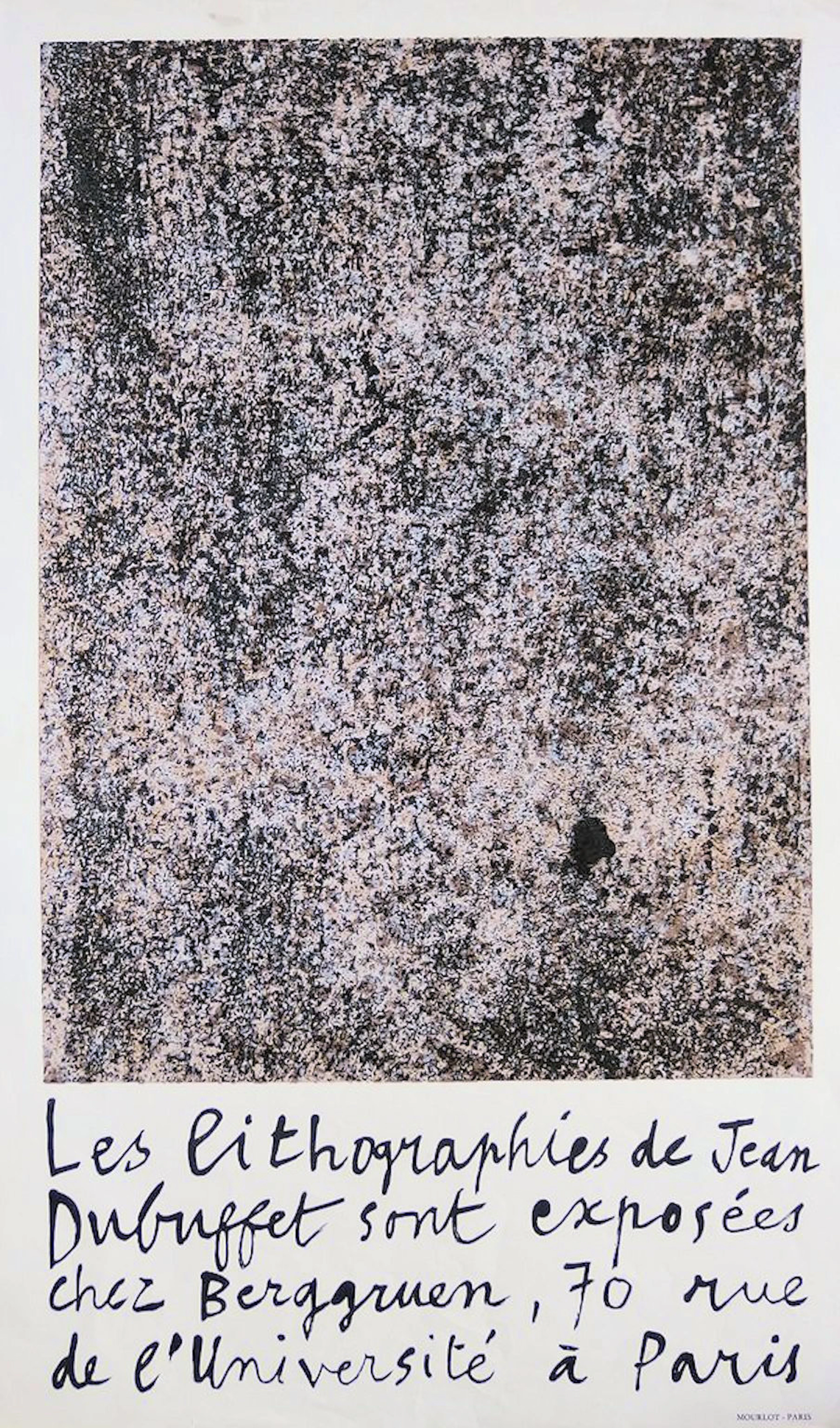 Jean DUBUFFET : Surface (les murs) - Lithographie originale - 1960